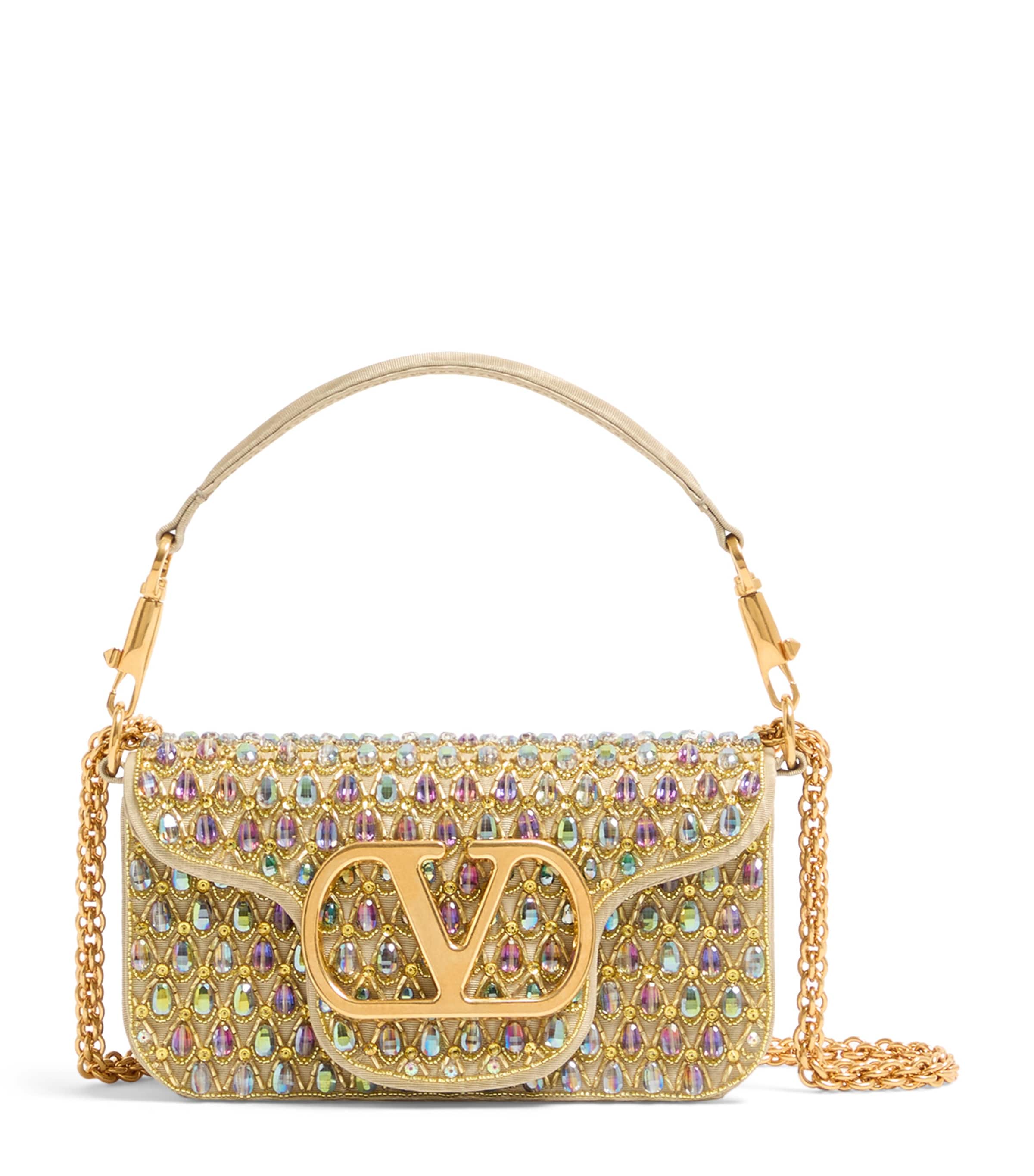 Valentino Garavani Embellished Locò Shoulder Bag Cxt Image 1