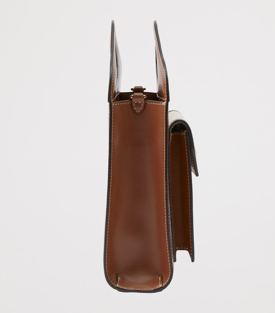 Mini Canvas Pocket Bag NATURAL/MALT BROWN Image 10