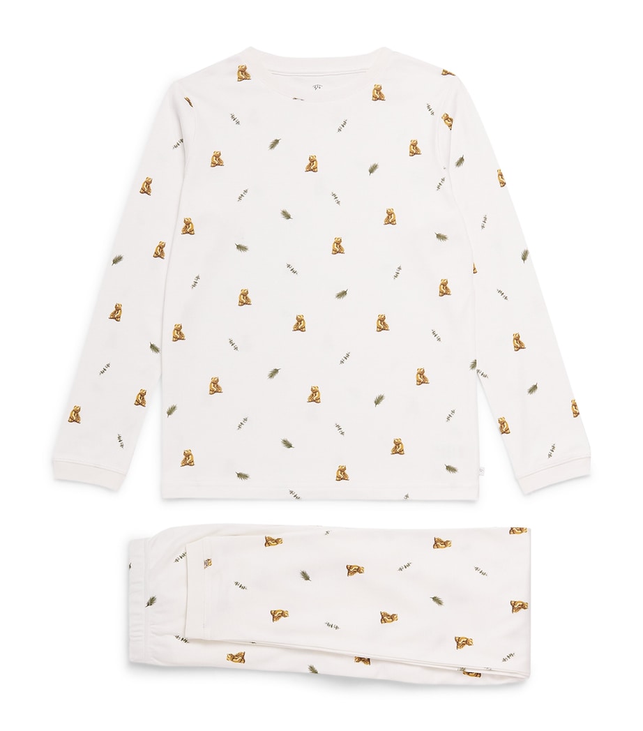 Rosa & Blue Brown Bear Pyjama Set (10-11 Years) Brown Bear Image 1