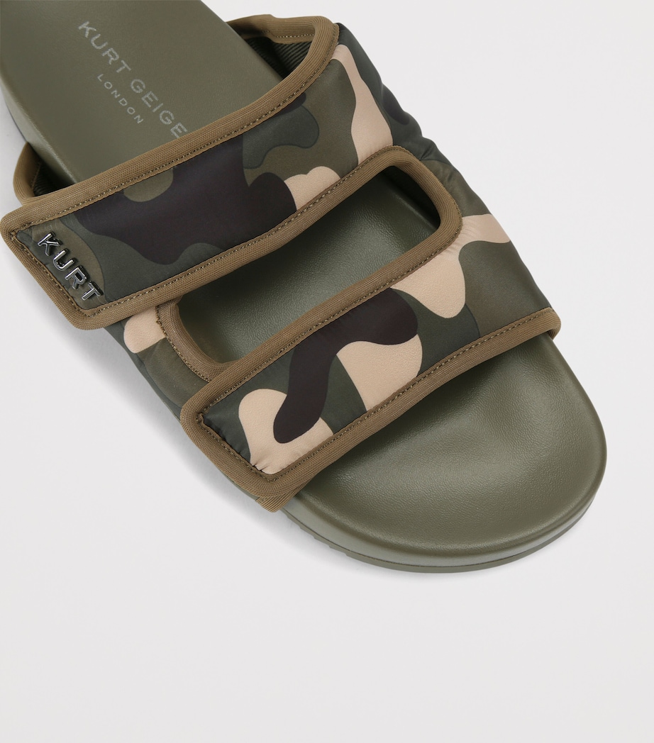 Kurt Geiger London Mens Puff Sandals Dark Green Image 2