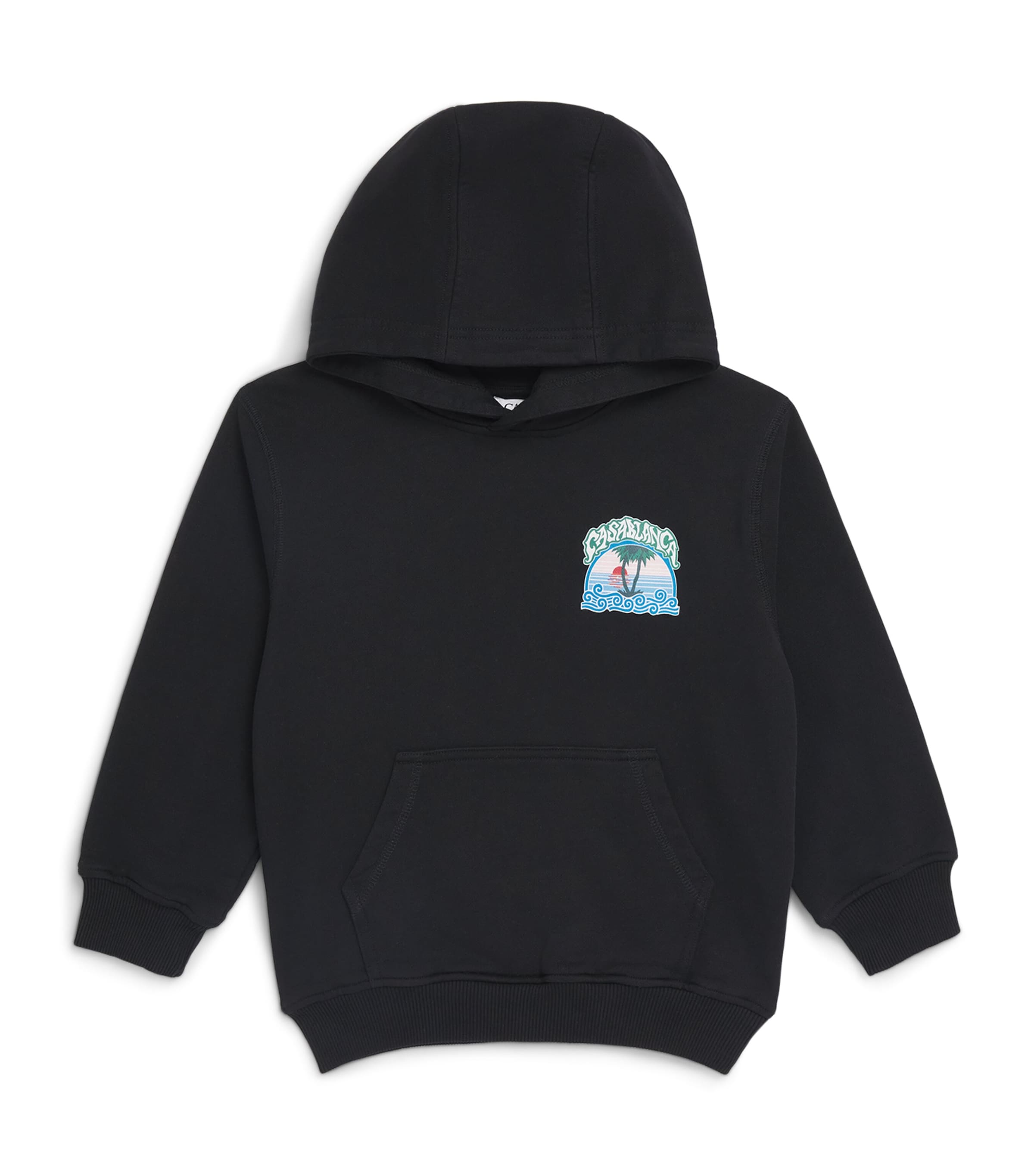 Casablanca Kids Palm Tree Hoodie (3-14 Years) Palm Tree Emblem Image 1
