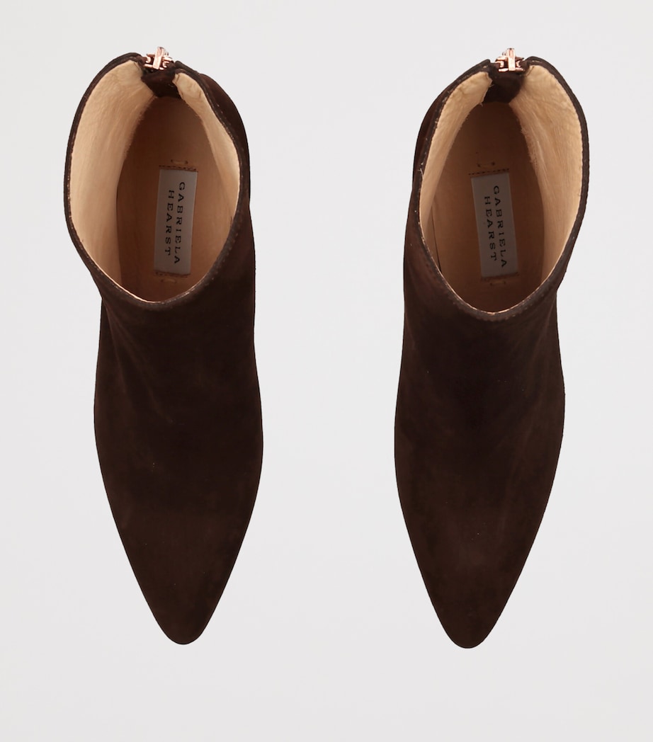 Gabriela Hearst Suede Clayton Boots 50 Dark Brown Image 3