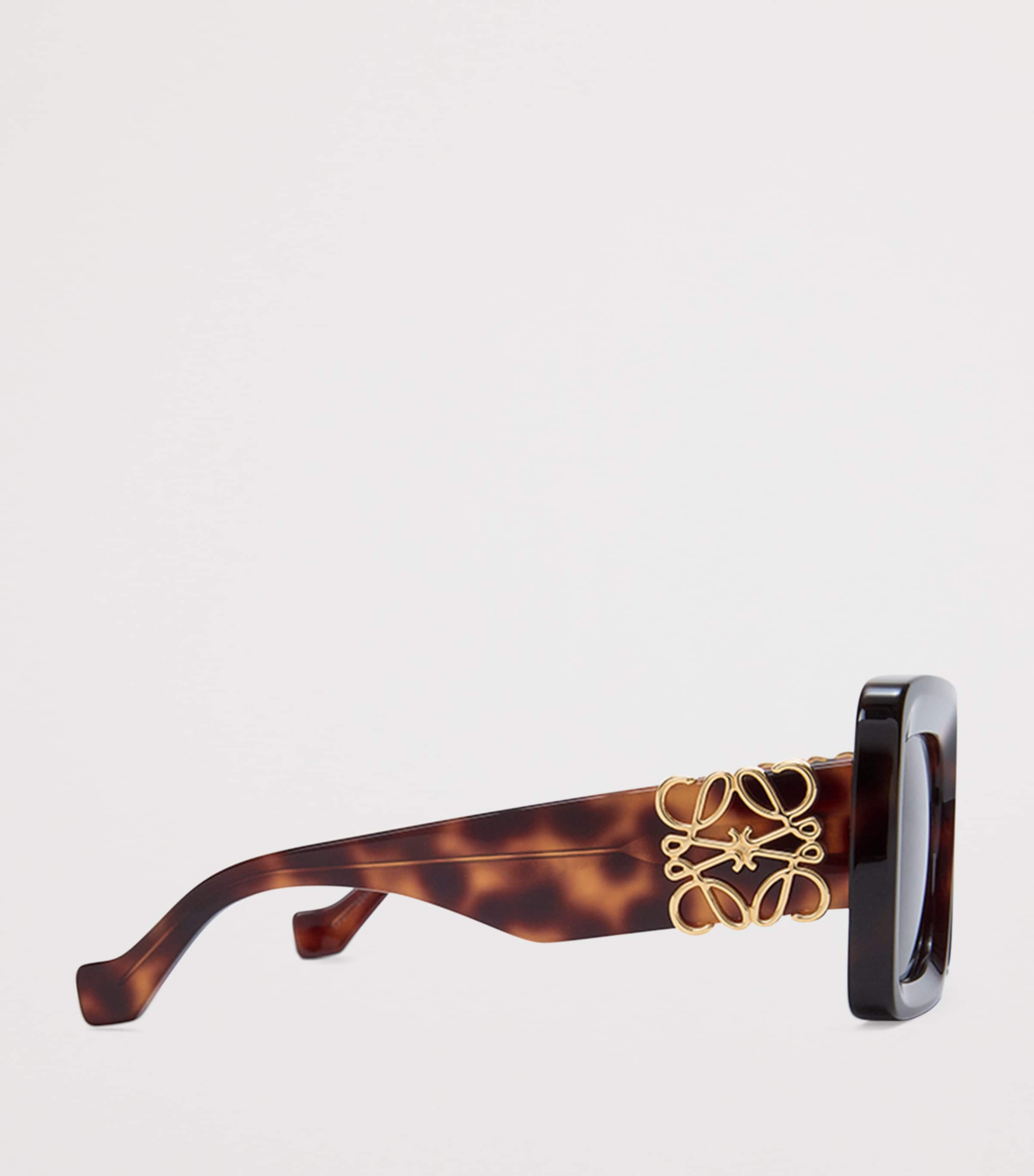 Bevelled Square Sunglasses HAVANA Image 3