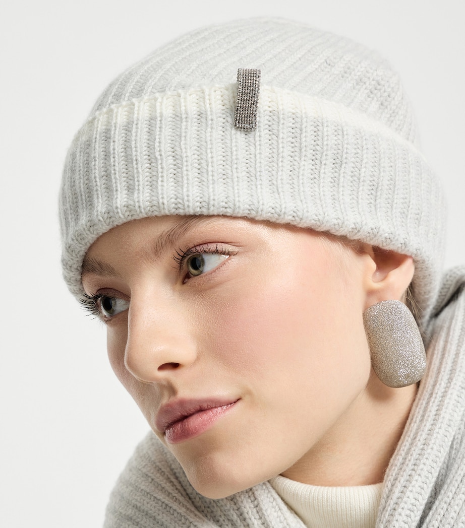 Brunello Cucinelli Cashmere Monili Beanie Image 3