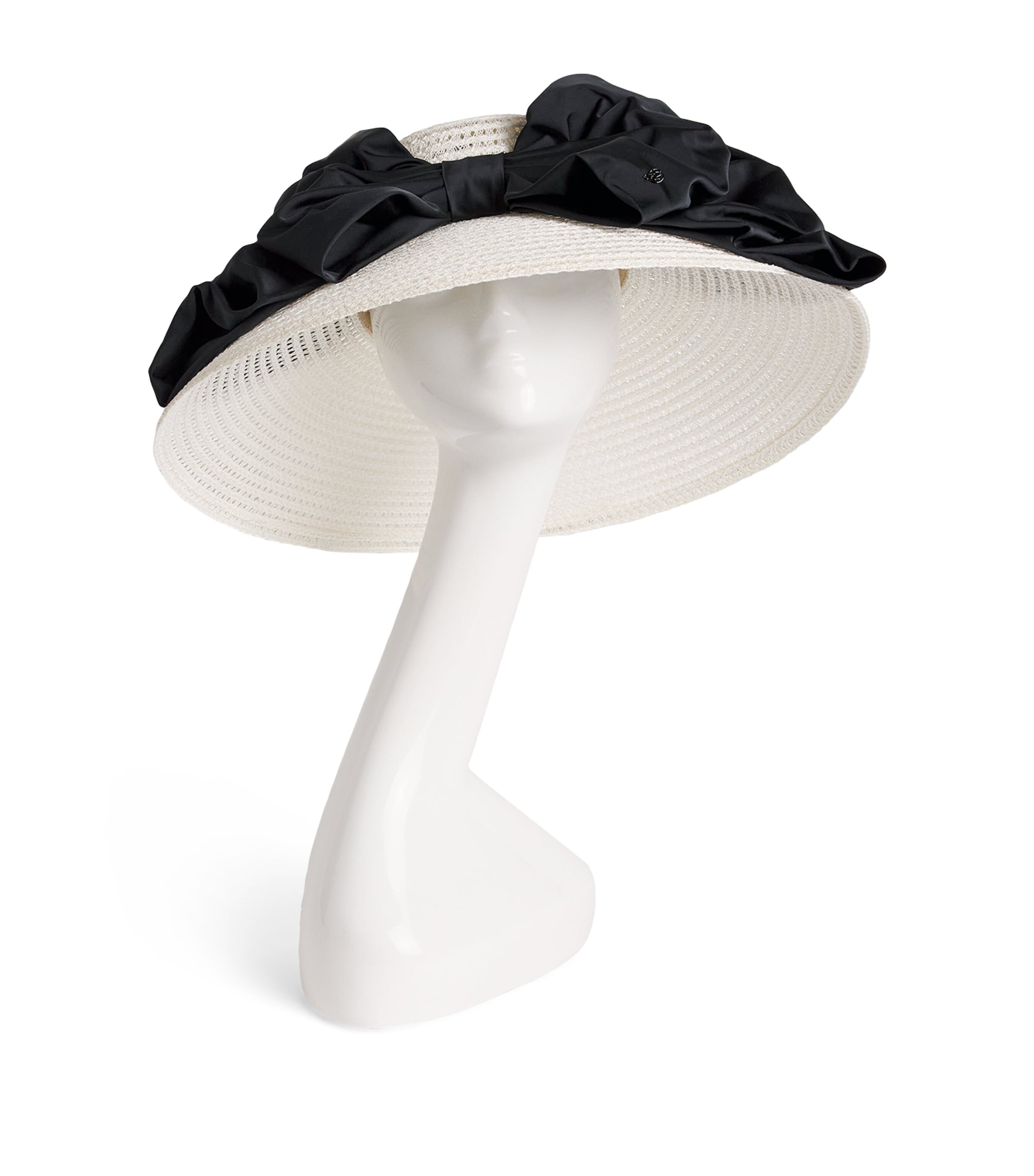 Shop Maison Michel Bow-detail Rena Hat In White