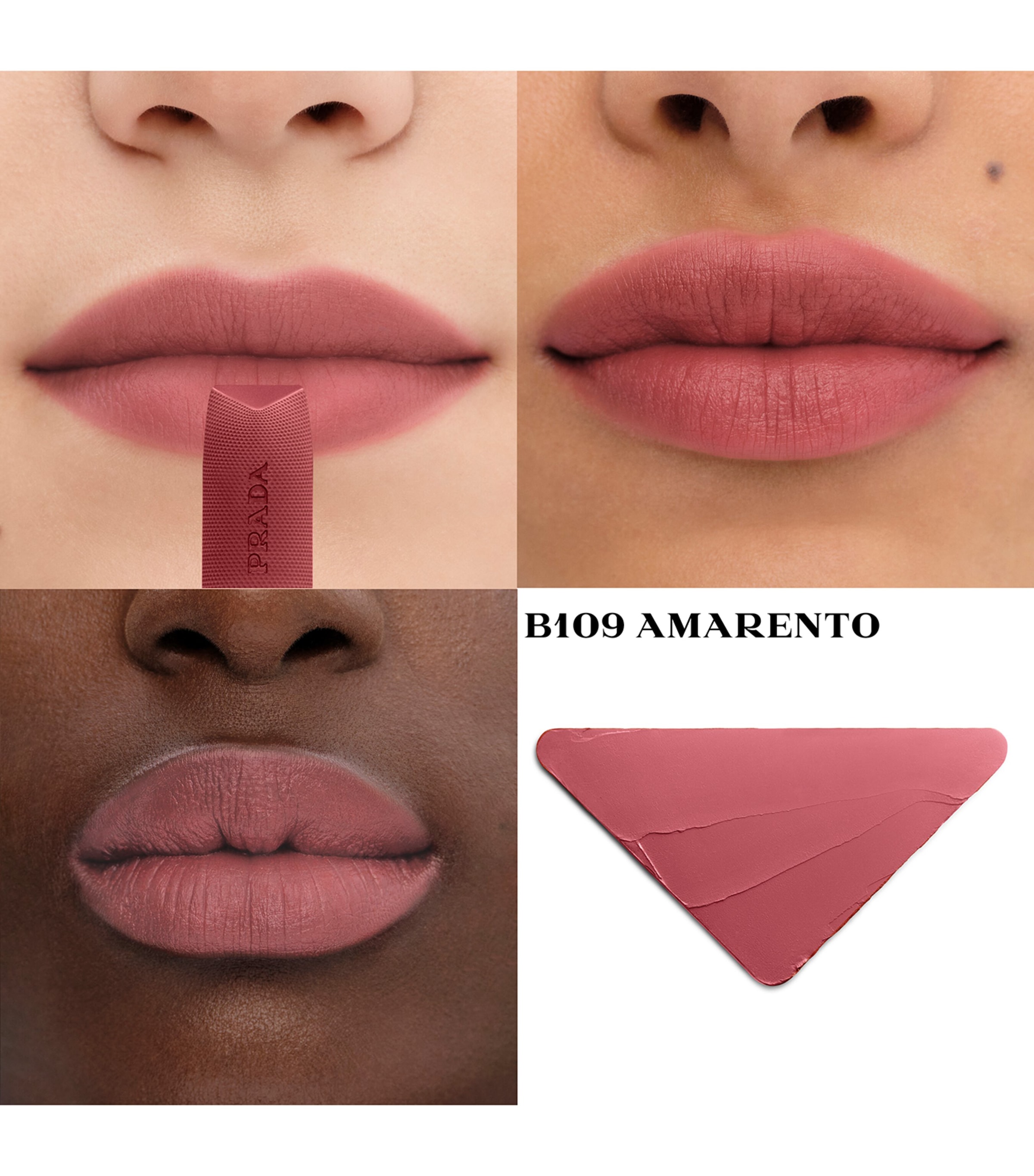 Prada Soft Matte Lipstick AMARANTO Image 2
