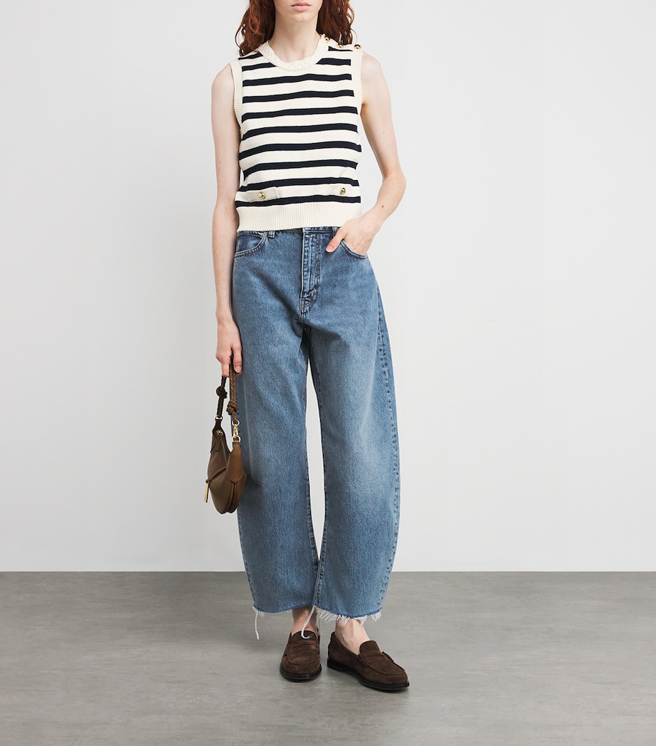 The Bubble Crop Jeans KNOCK OUT RAW FRAY Image 2