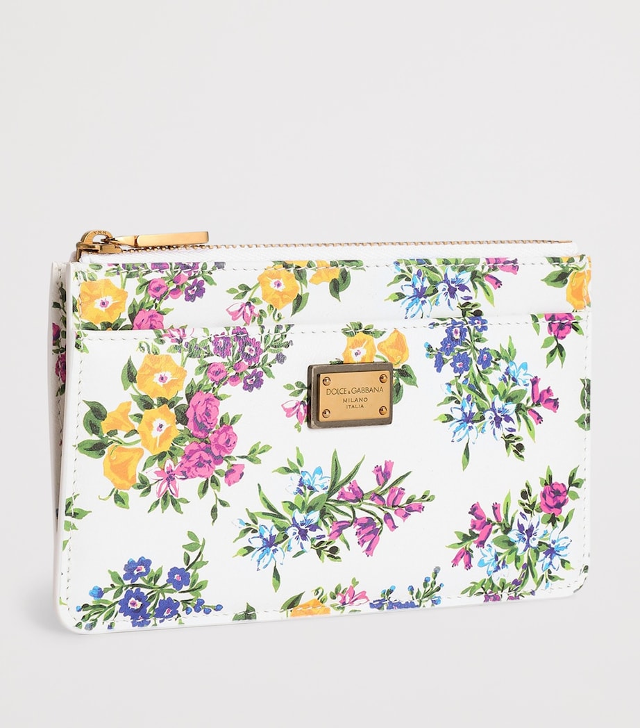 Dolce&Gabbana Calfskin Floral Print Card Holder Fiorellin Image 2