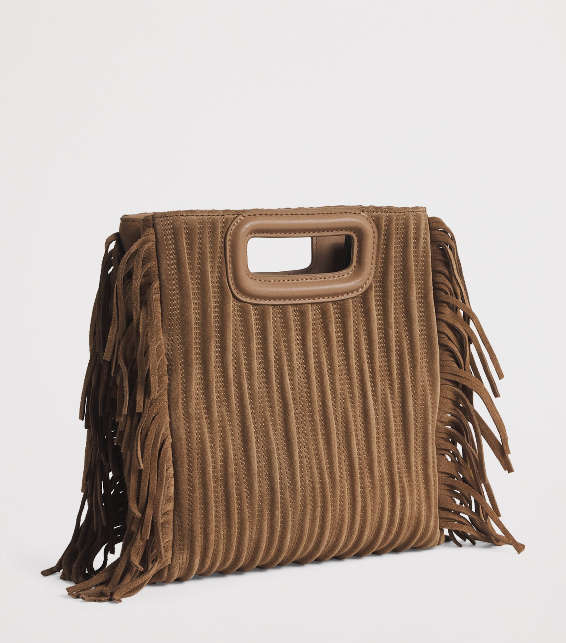 Suede Fringed M Bag CAMEL Image 3