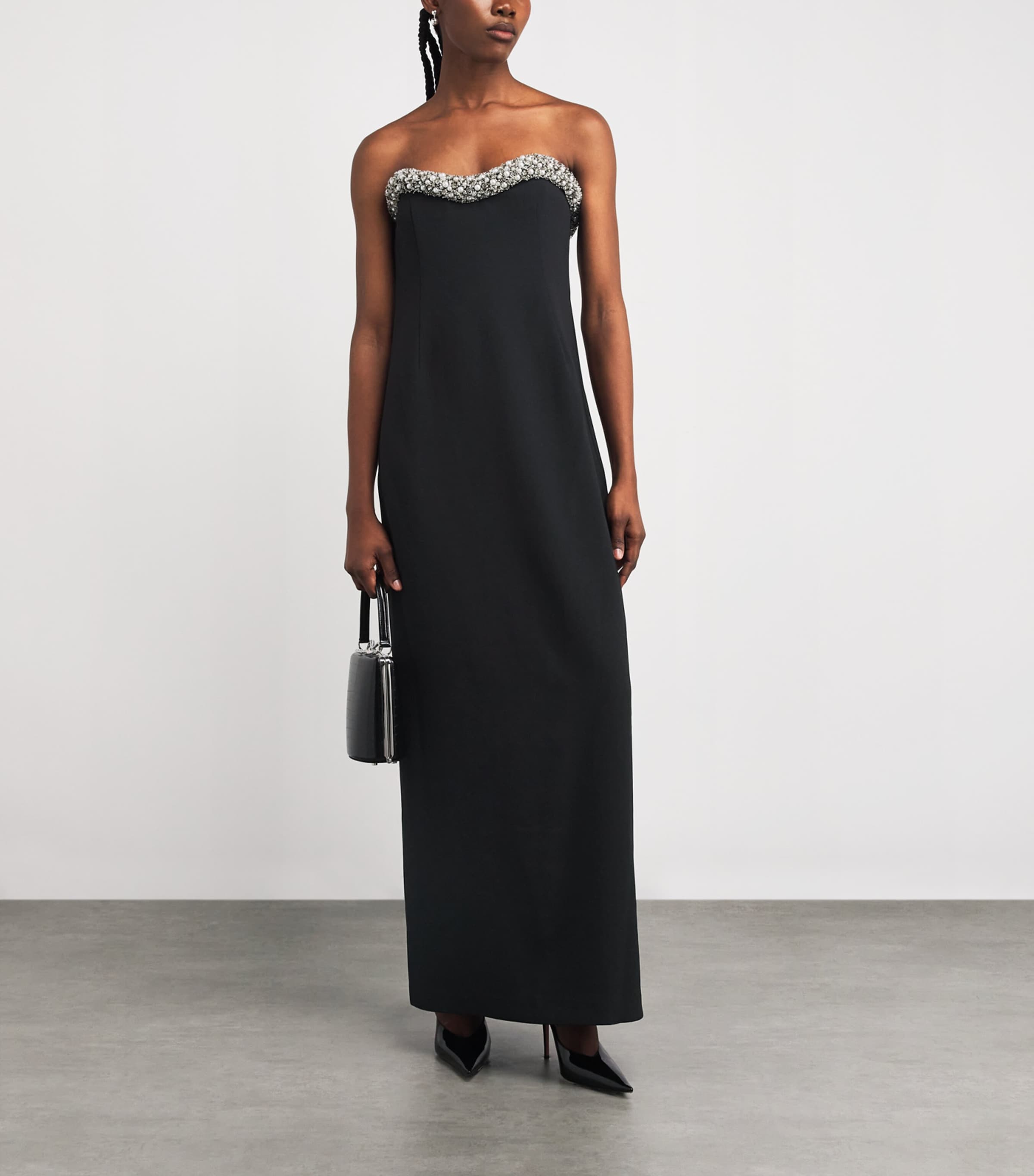 Embellished Riona Maxi Dress BLACK Image 2