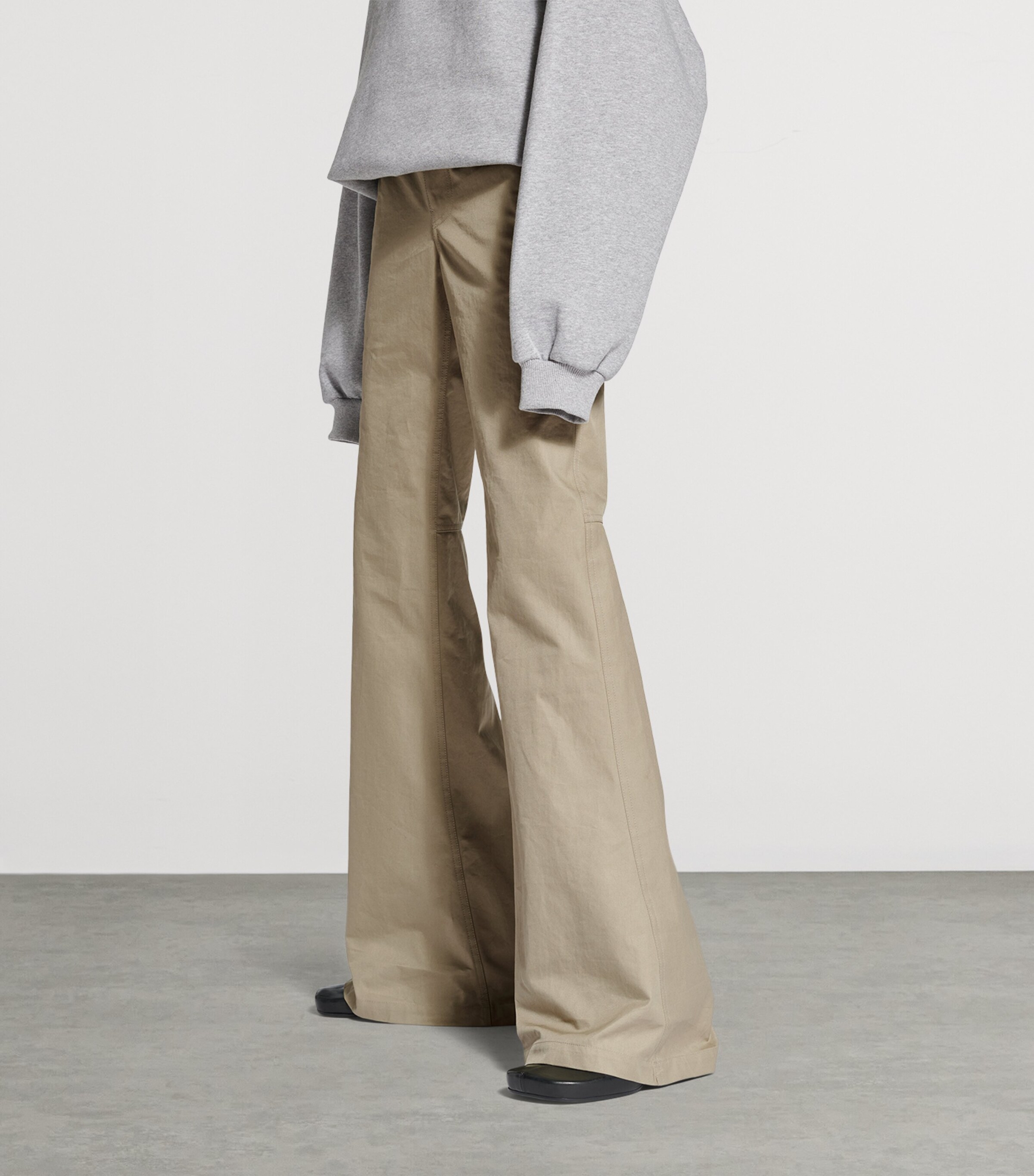 Balenciaga Womens Cotton Flared Trousers Image 2