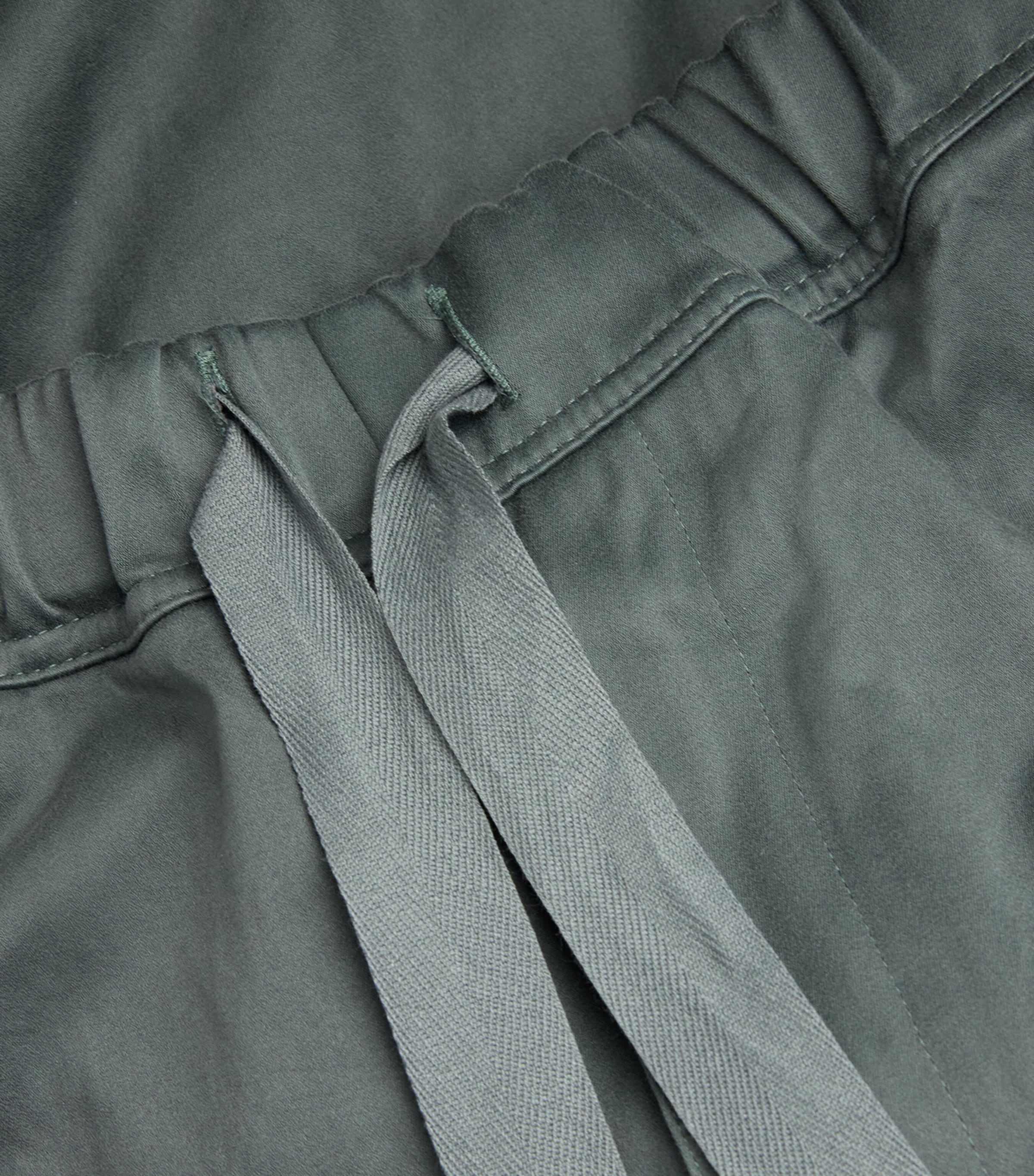 DRIES VAN NOTEN Grey Cotton Drawstring Cargo Pannoch Trousers