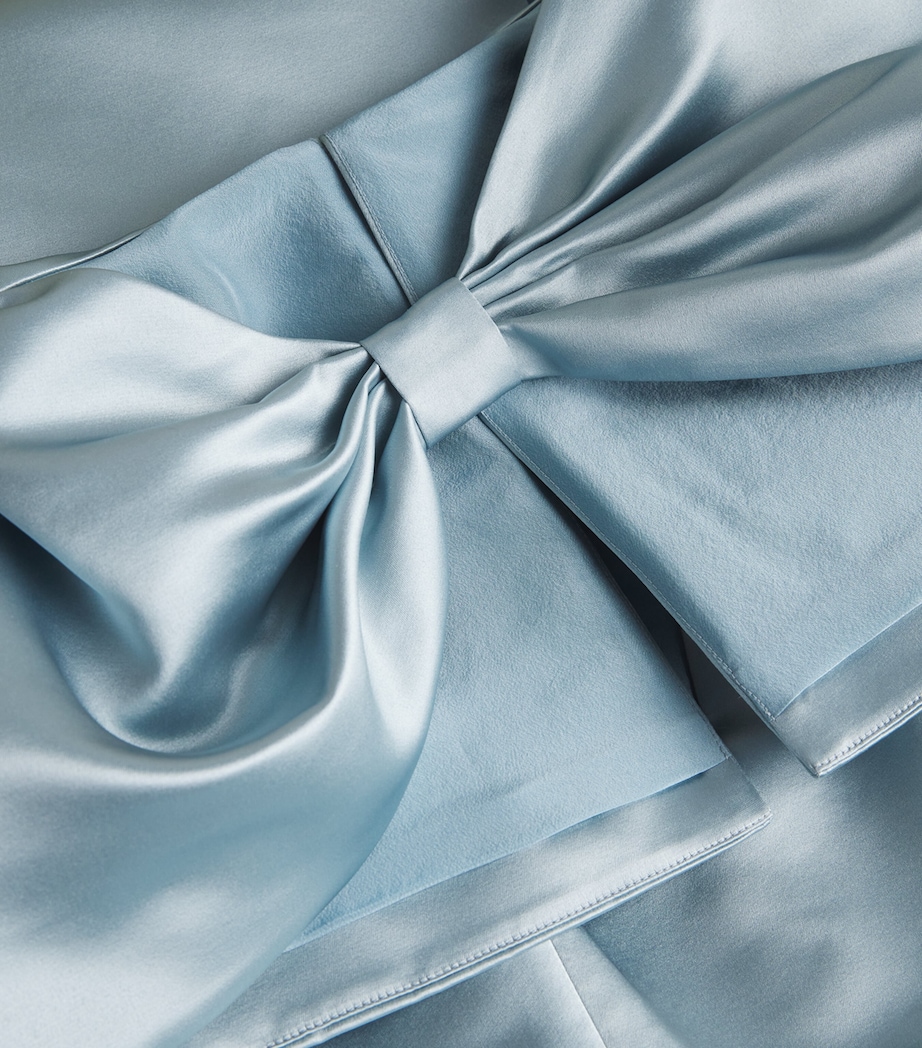 Satin Bow Anita Maxi Dress POWDER BLUE Image 5