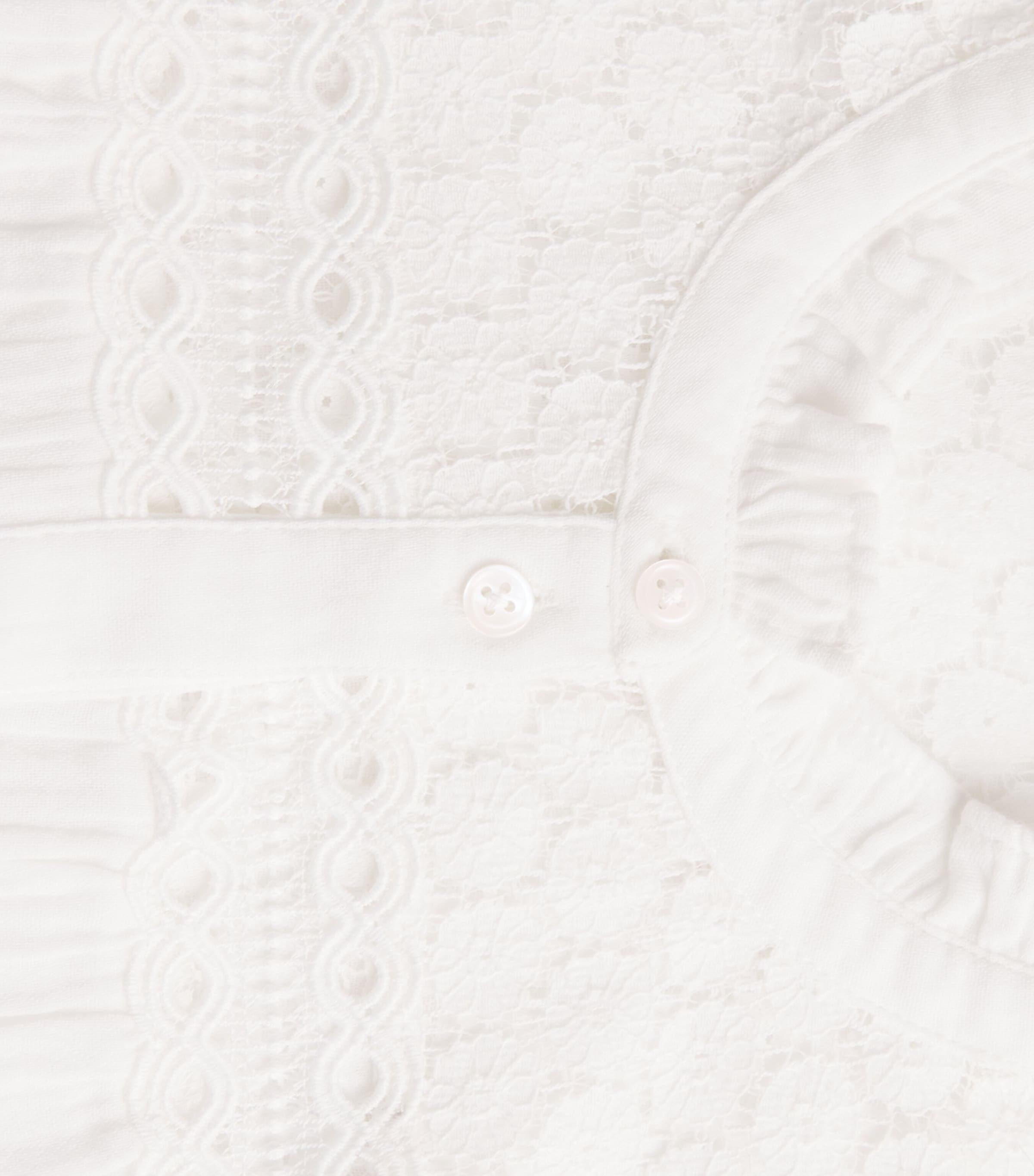 ME+EM Womens Cotton Cheesecloth Blouse Soft White Image 6