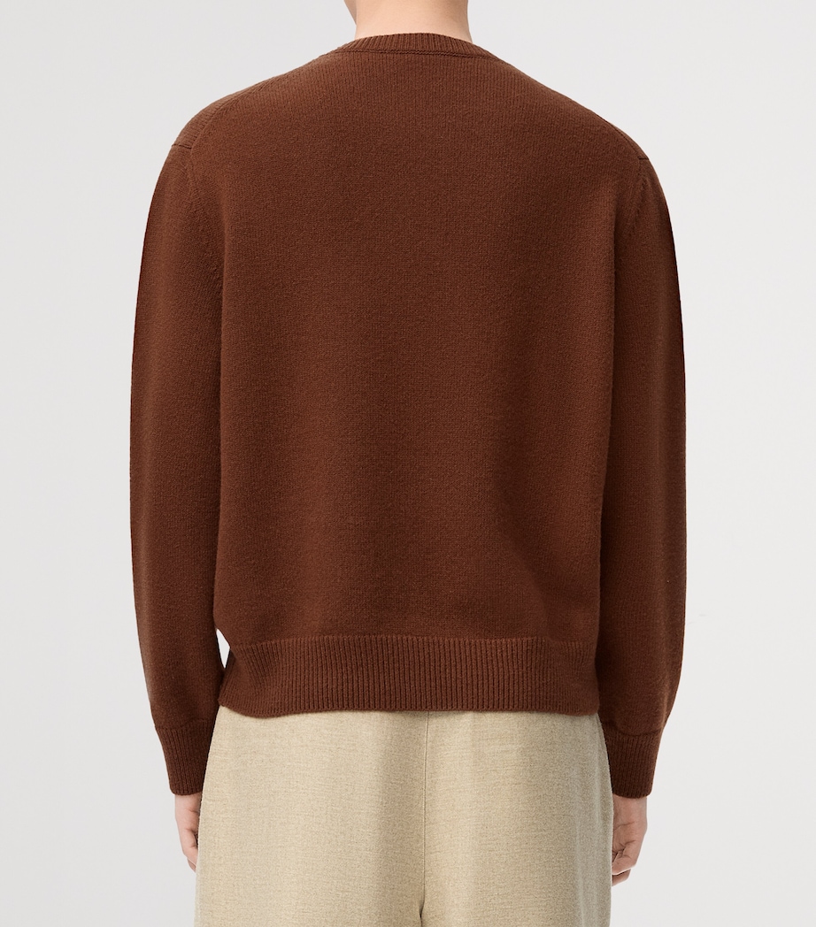 Wool Anagram Sweater BROWN Image 3