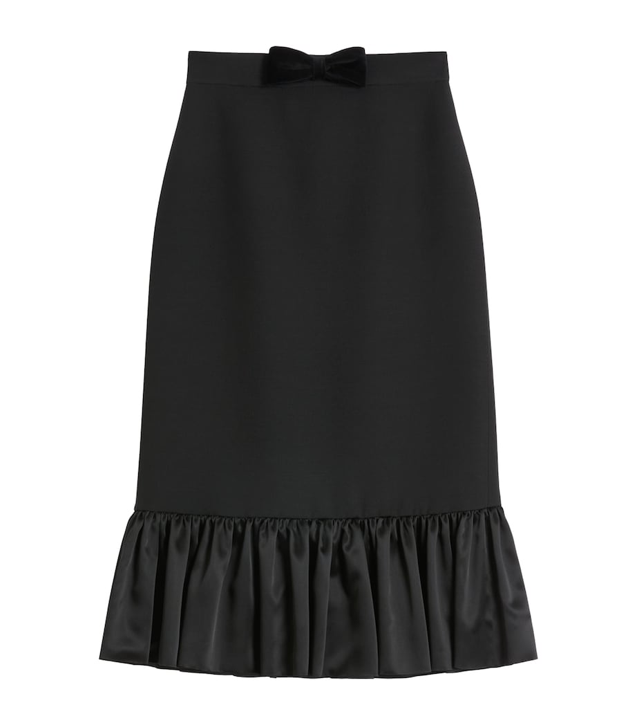 Ruffle-Trim Midi Skirt 0NO Image 1