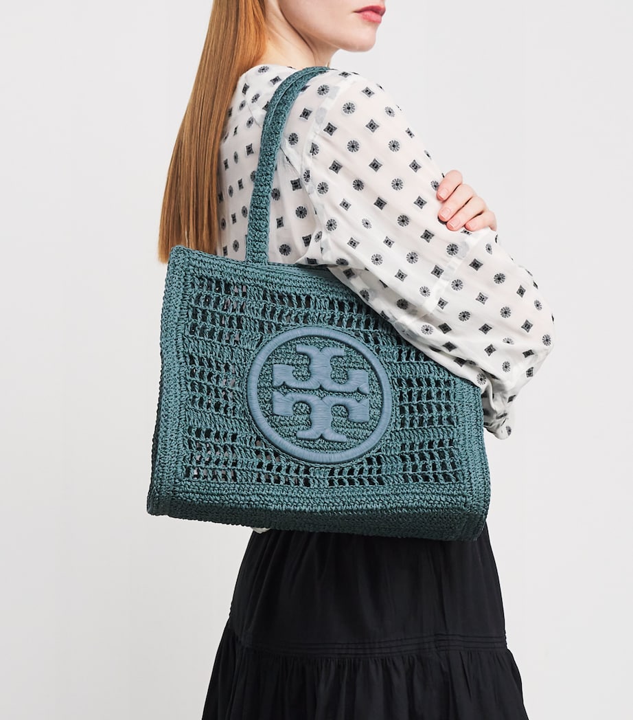 Small Crochet Ella Tote Bag 104 DEEP SLATE Image 2