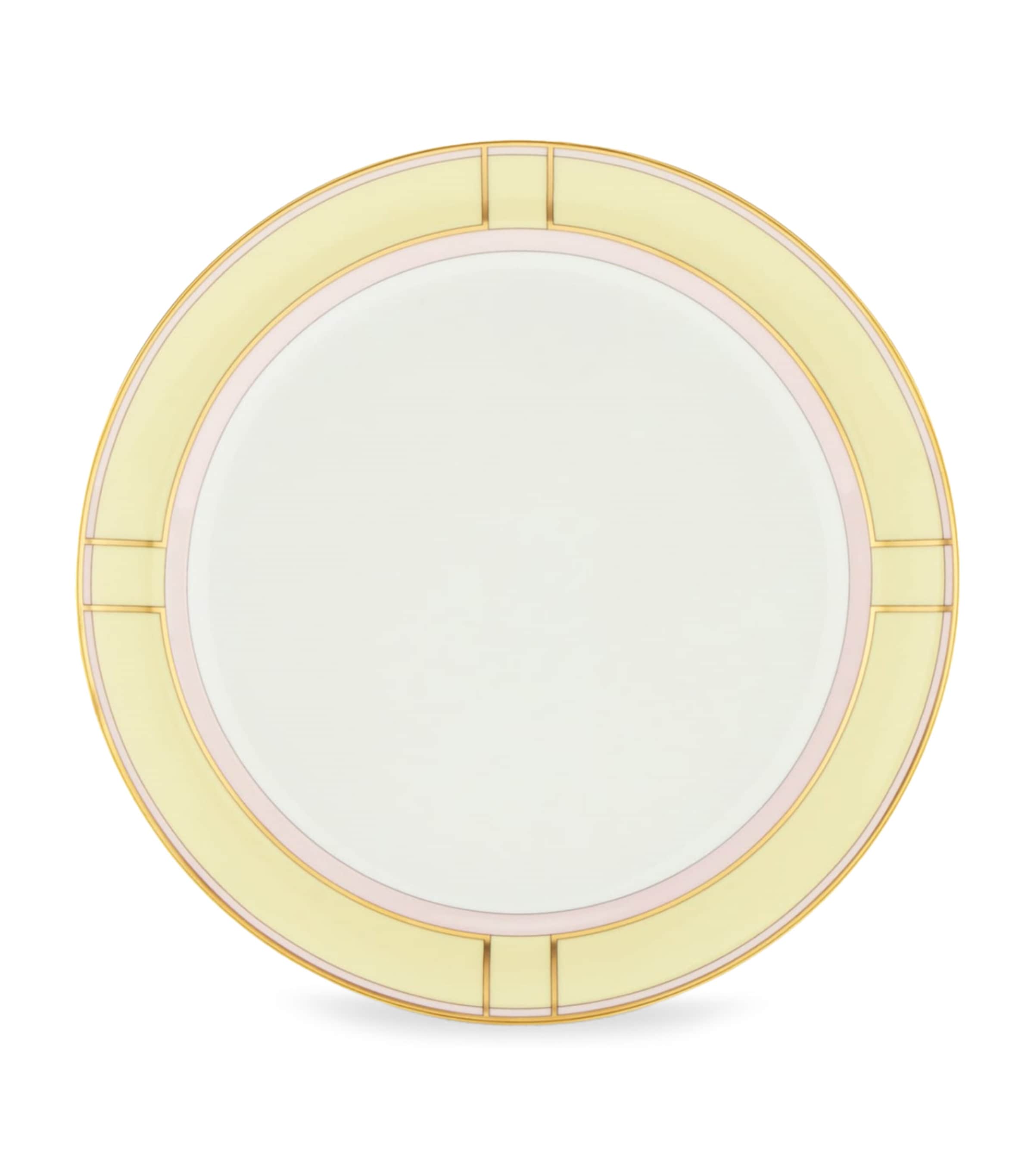 GINORI 1735 Porcelain Colonna Diva Giallo Dinner Plate (27cm) | Dining | Tableware | Plates | Outdoor Entertaining