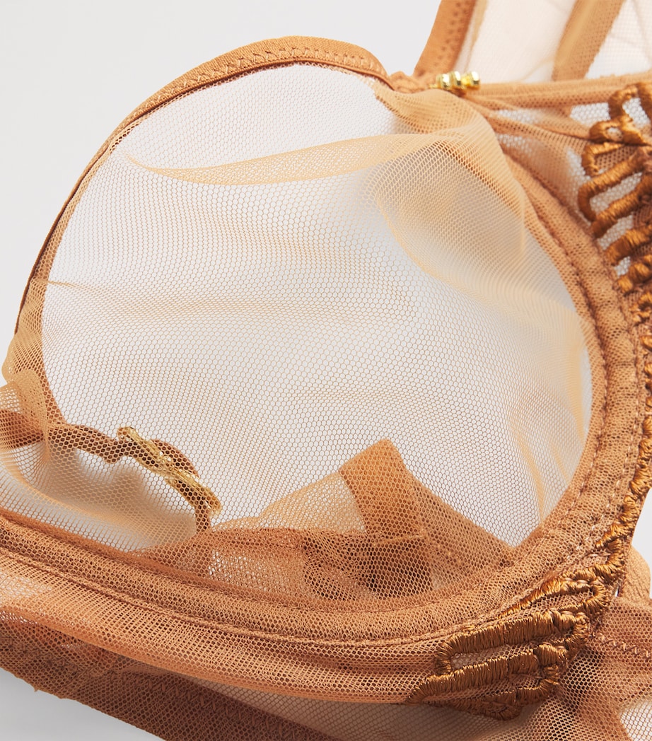 Sheer Emotion Underwired Half-Cup Bra HONEY Image 4