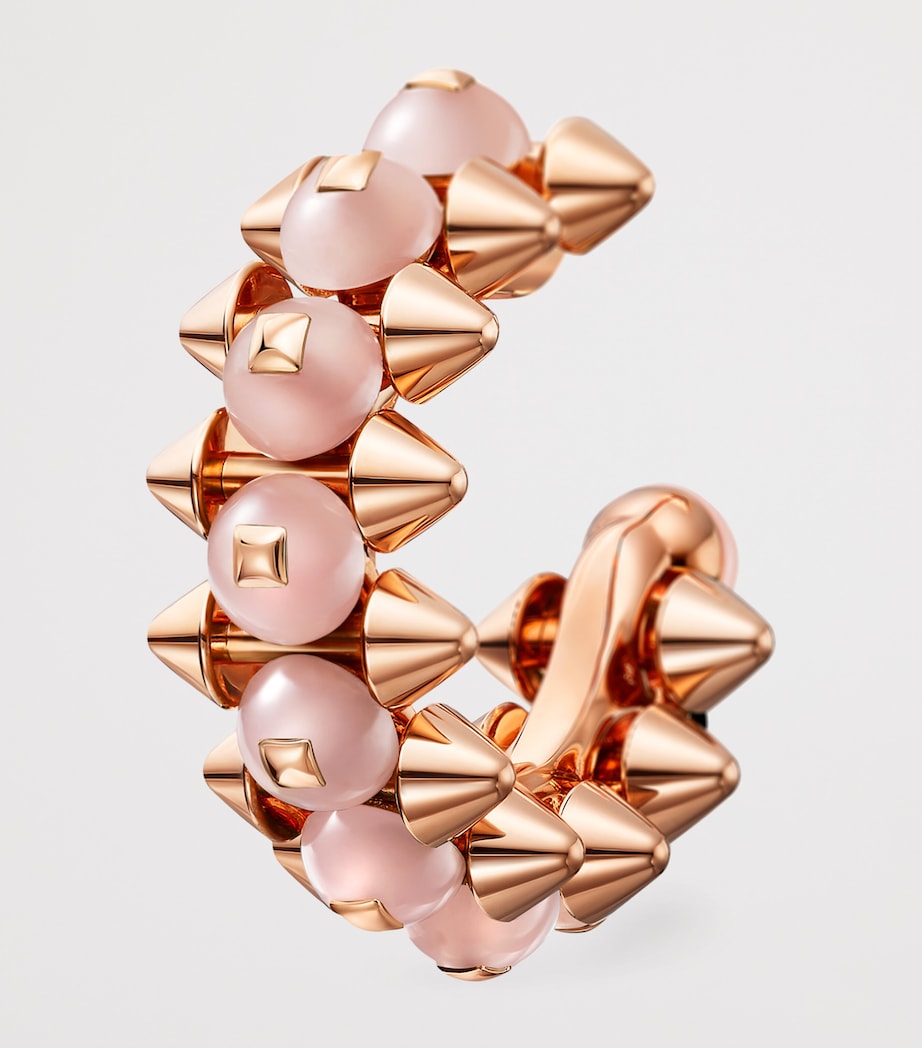 Cartier Rose Gold and Chalcedony Clash de Cartier Hoop Earrings Rose Gold Image 6