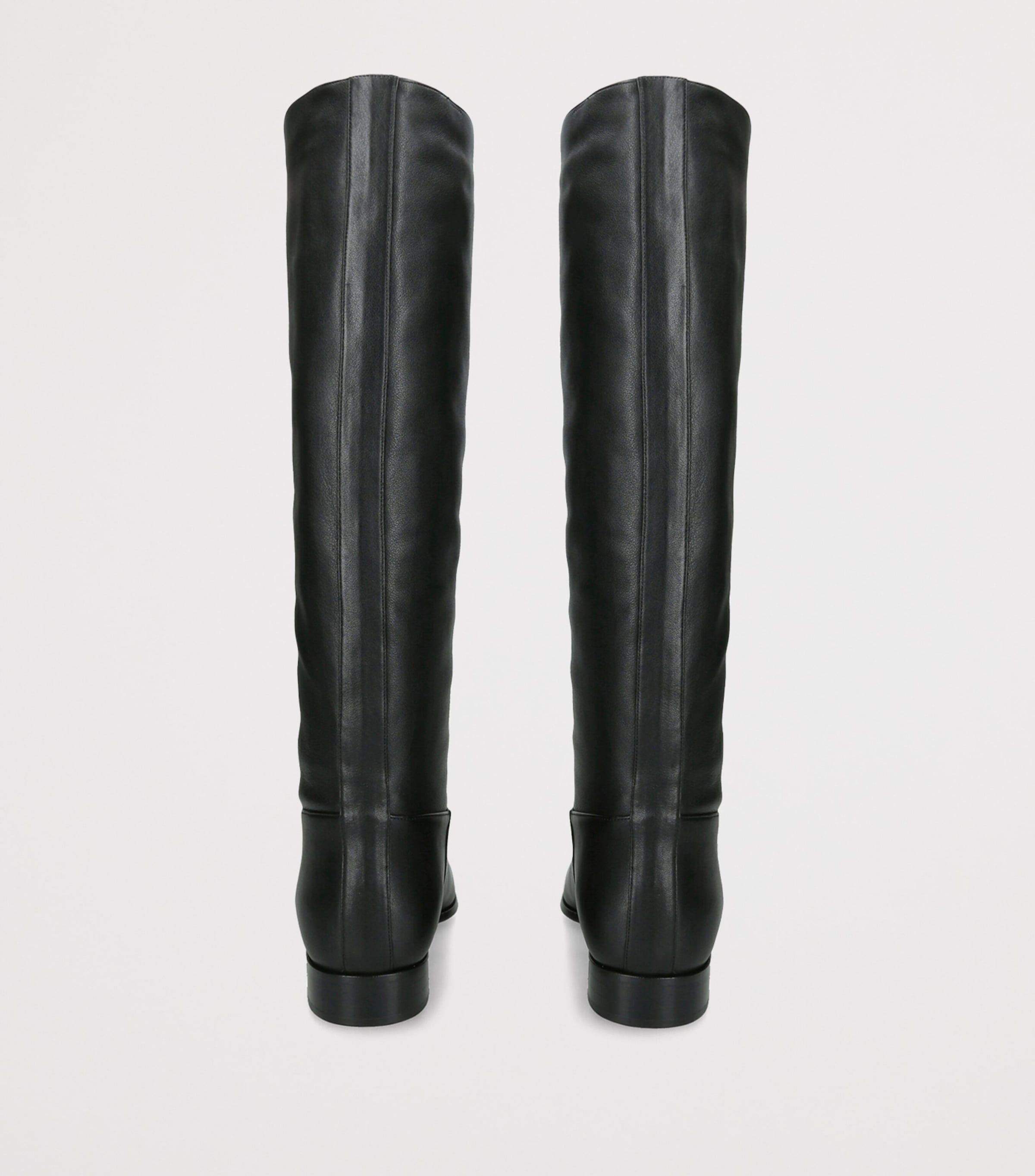 Herbert Levine Leather Rein it in Knee-High Boots Black Image 3