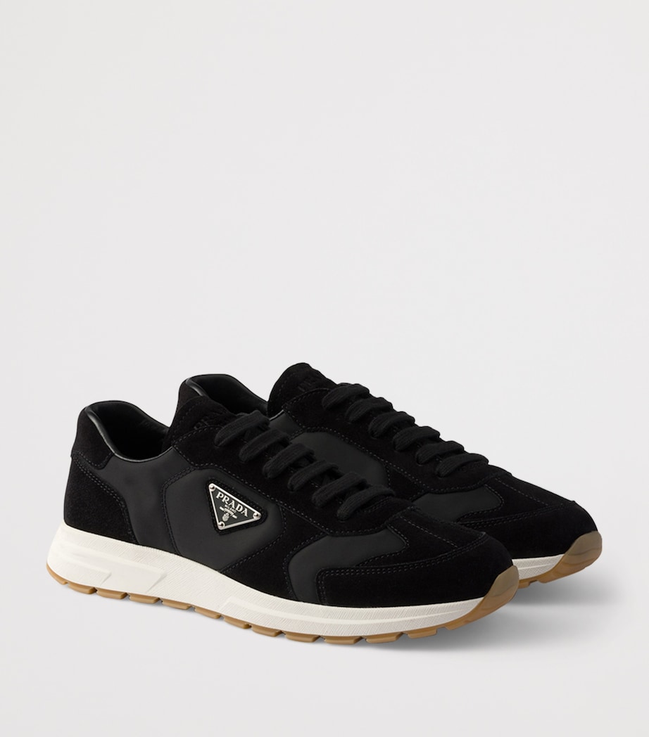 Re-Nylon and Suede Prax 2.0 Sneakers F0632 Image 2