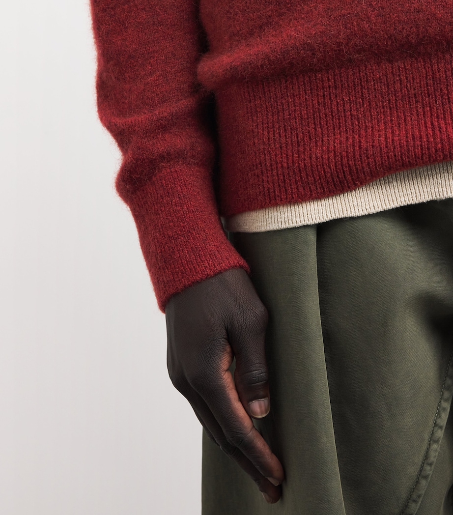 Alpaca-Merino-Blend Blenheim Sweater RUST Image 6