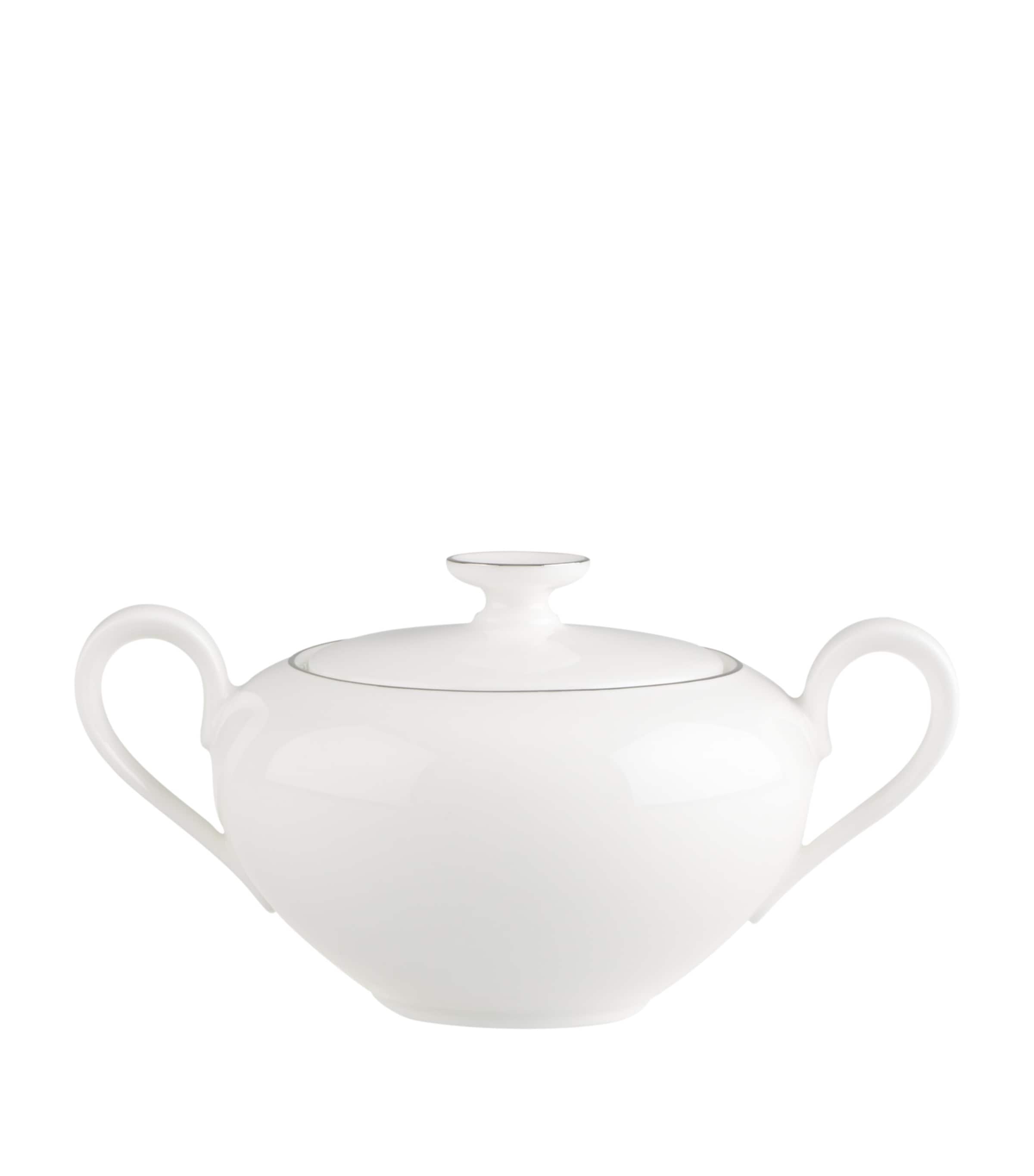 Villeroy & Boch Anmut Platinum No.1 Sugar Bowl (6 Pers.) | Dining | Tableware | Tea Sets | Serveware | Serving Bowls | Designers | Villeroy Boch