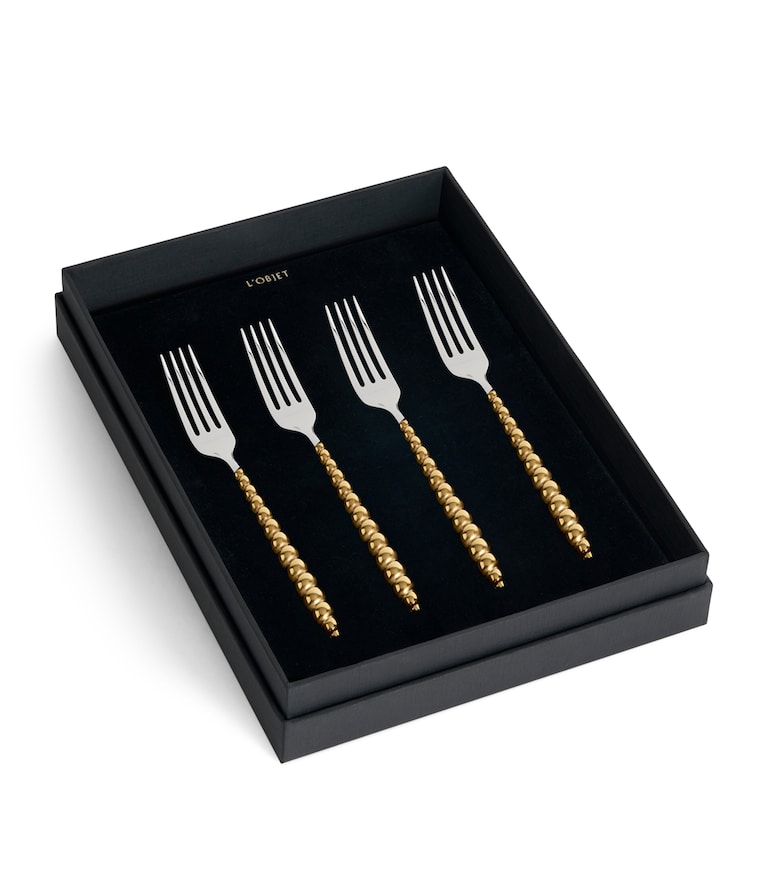 L'Objet x Jessica McCormack Stainless Steel Luncheon Forks (Set of 4 ...