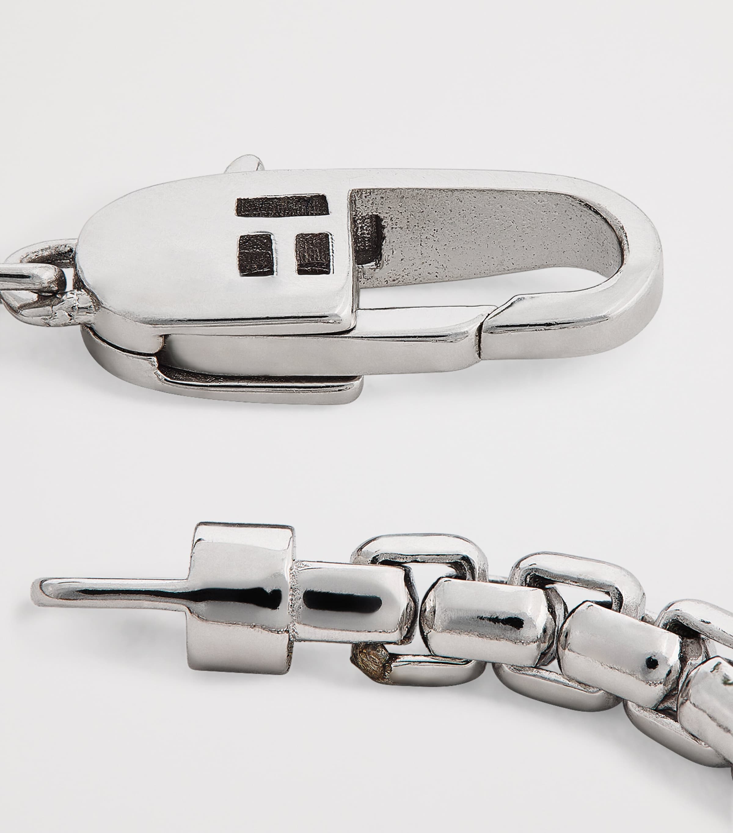 Sterling Silver French Cross Chain Bracelet YELLOW Image 4