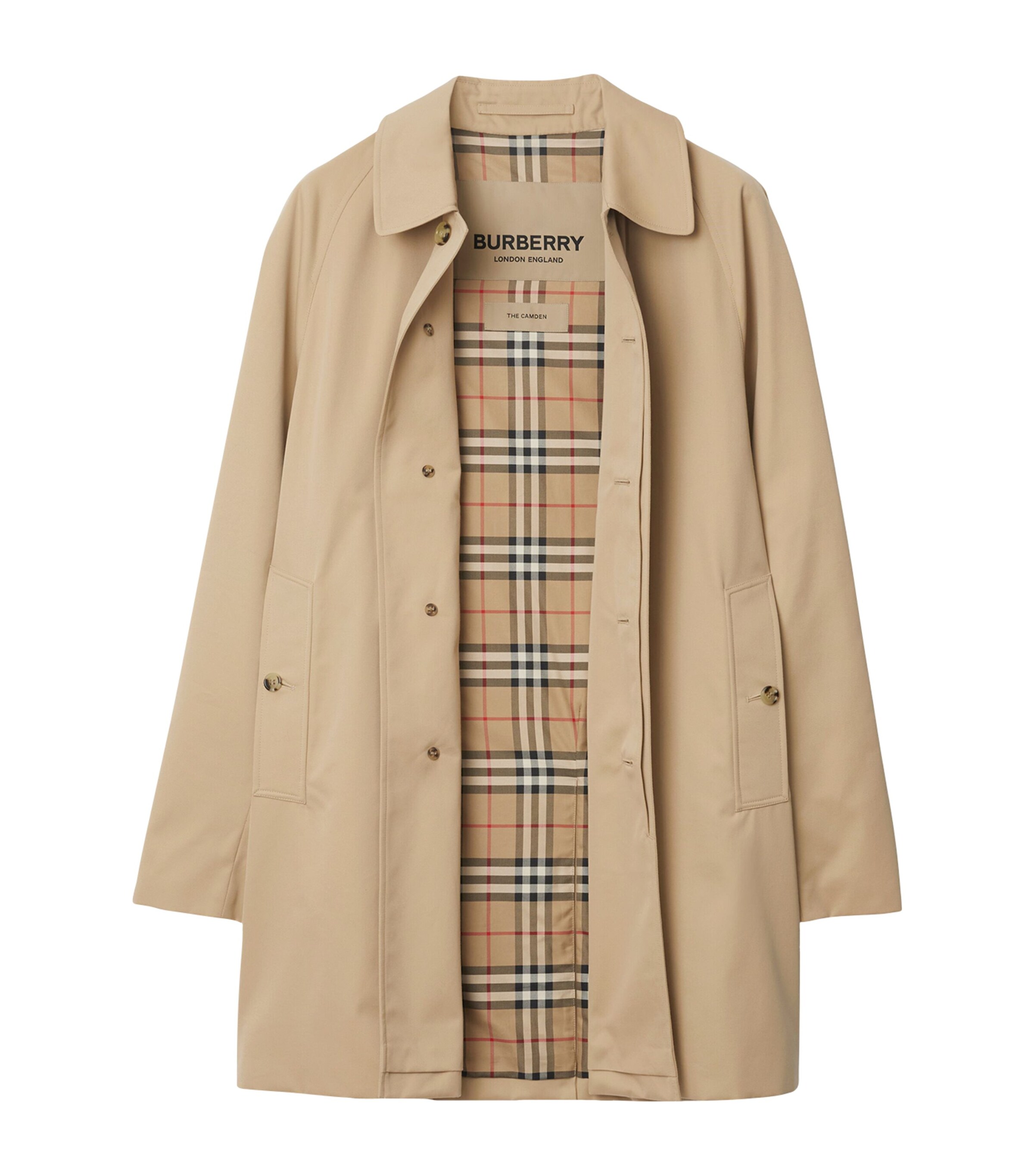 Burberry Yellow Cotton Camden Heritage Short Car Coat | Harrods US