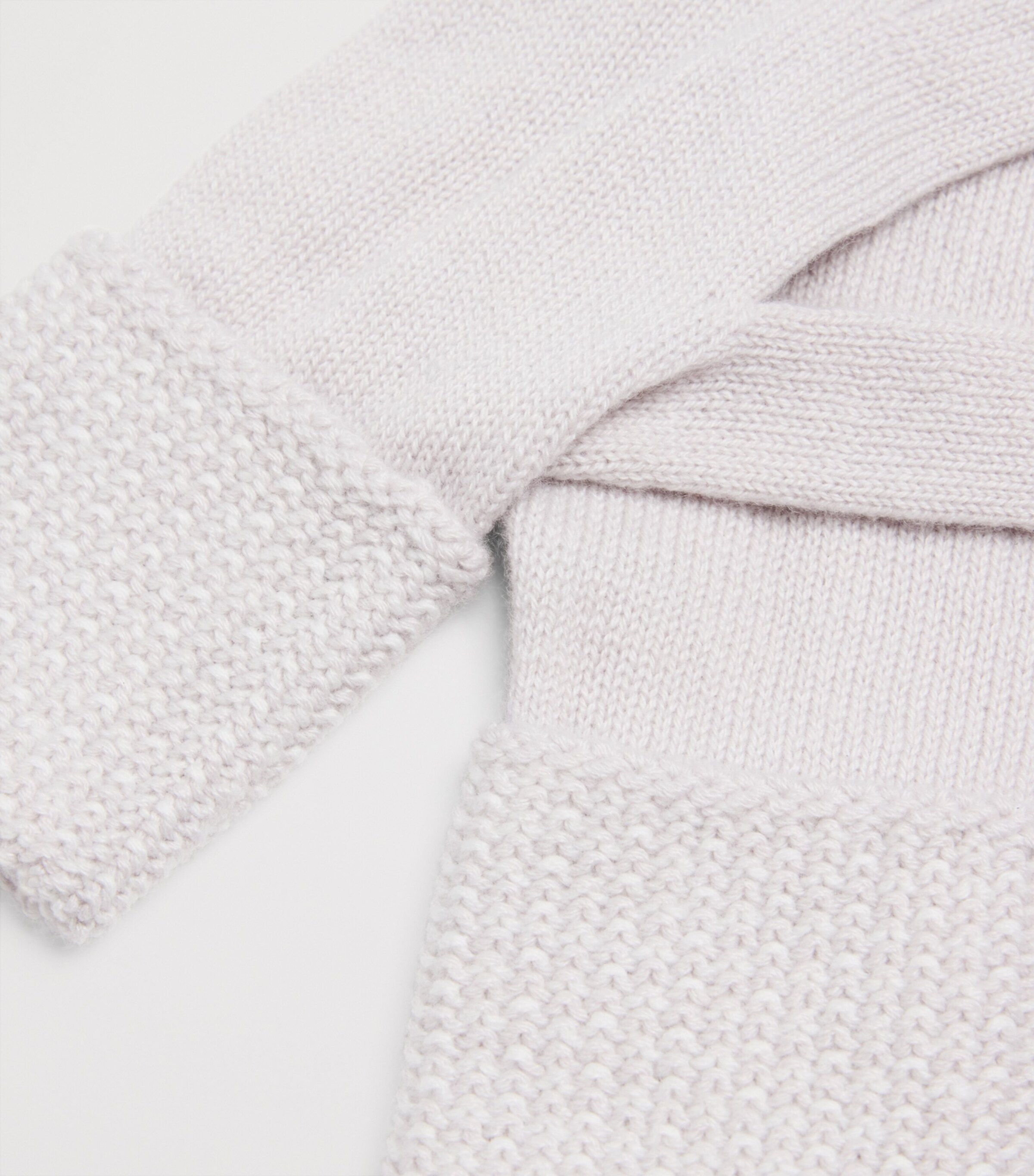 Johnstons Of Elgin Womens Cashmere Gloves Snwmlt/zncwht Image 2