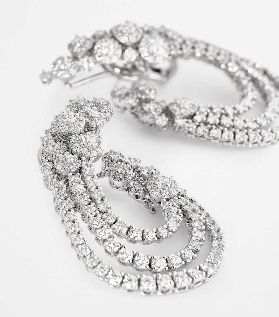 Yeprem White Gold and Diamond Y-Couture Drop Earrings White Gold Image 6