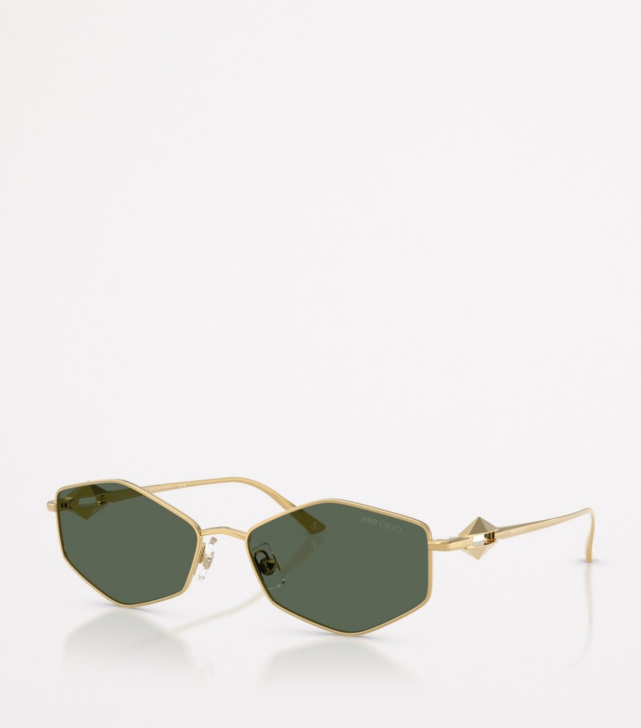 Wire Hexagonal Zoey Sunglasses 302371 Image 2