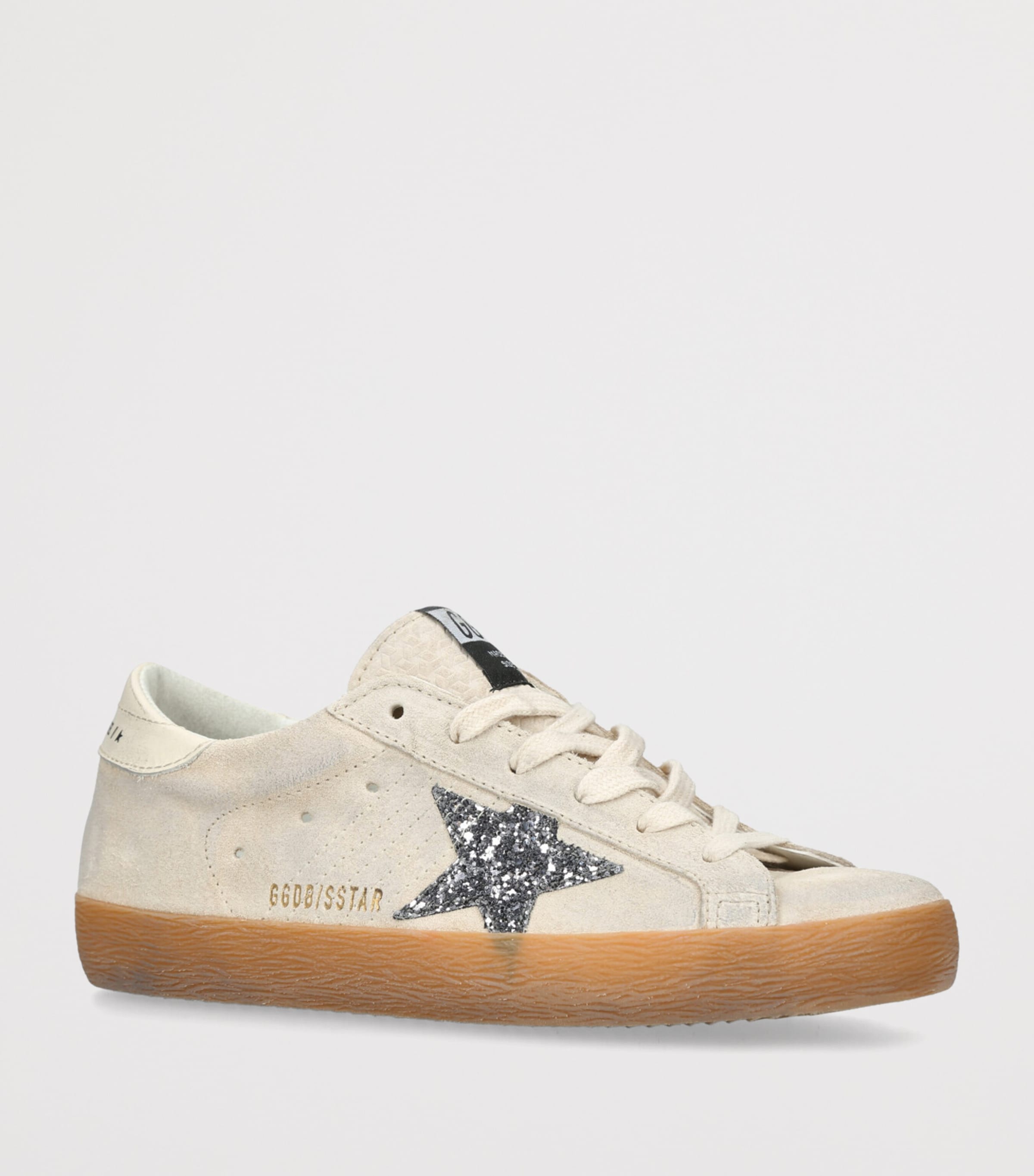 Golden Goose Leather Super-Star Sneakers Taupe Image 3