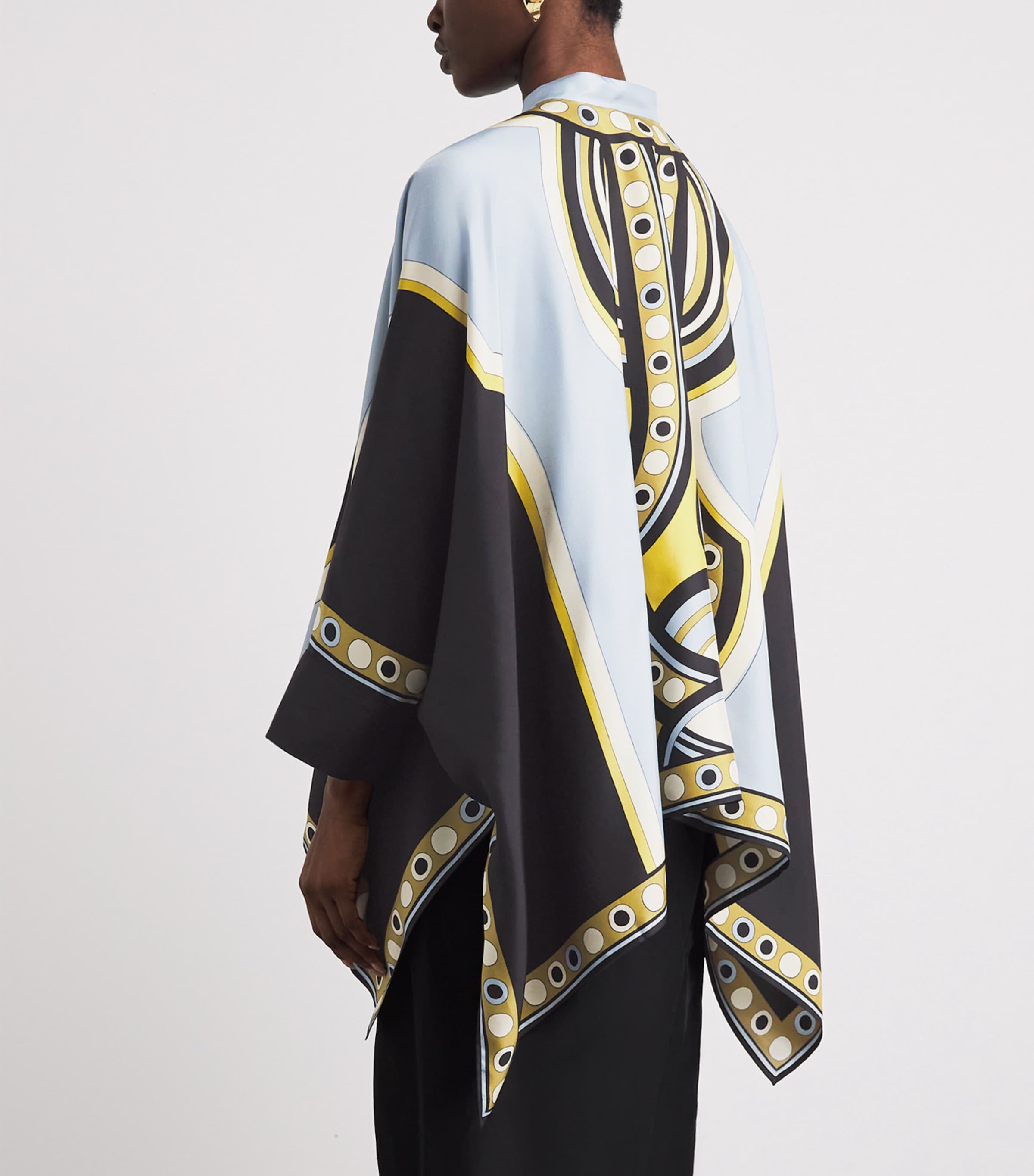 La Doublej Womens Silk Foulard Blouse Placée Image 5