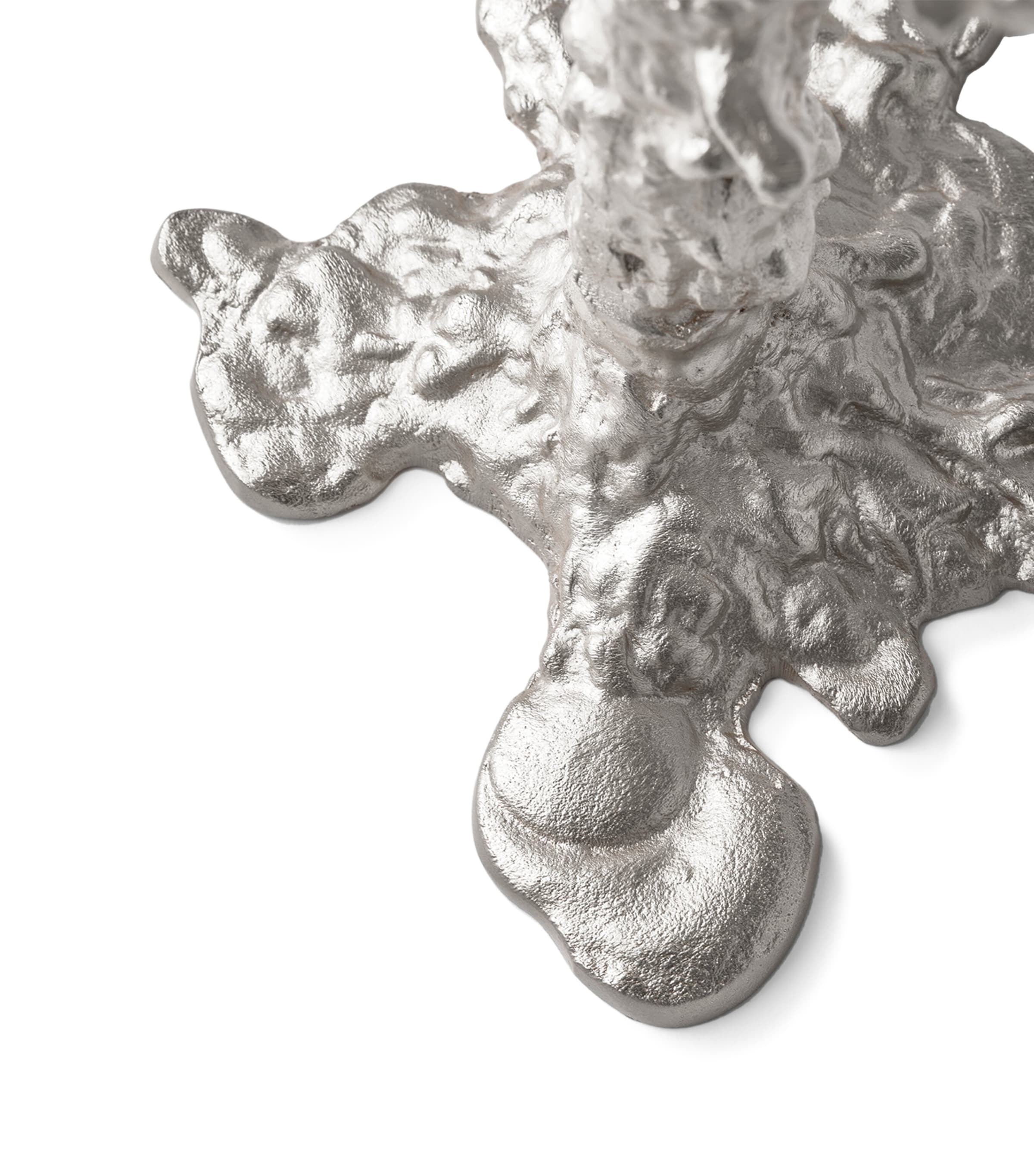 POLSPOTTEN 4-Arms Drip Candle Holder (32cm) Silver Image 4