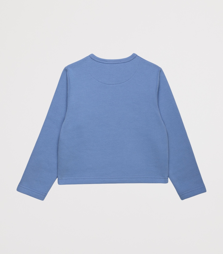 Trotters Cotton Tatum Cardigan (6-24 Months) Blue Image 2