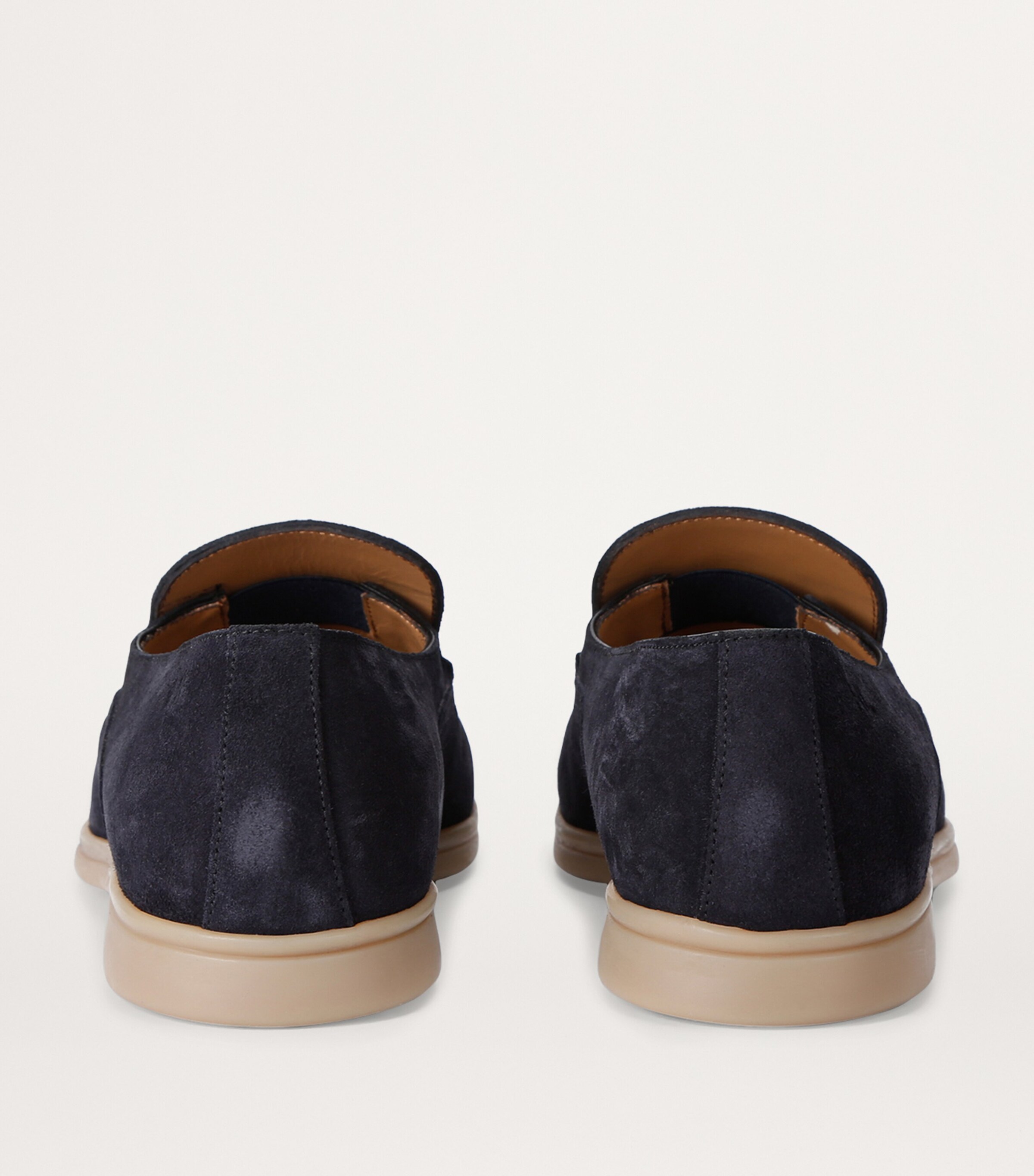 Harrys London Navy Suede Wharf Slip-On Loafers | Harrods US display picture 3