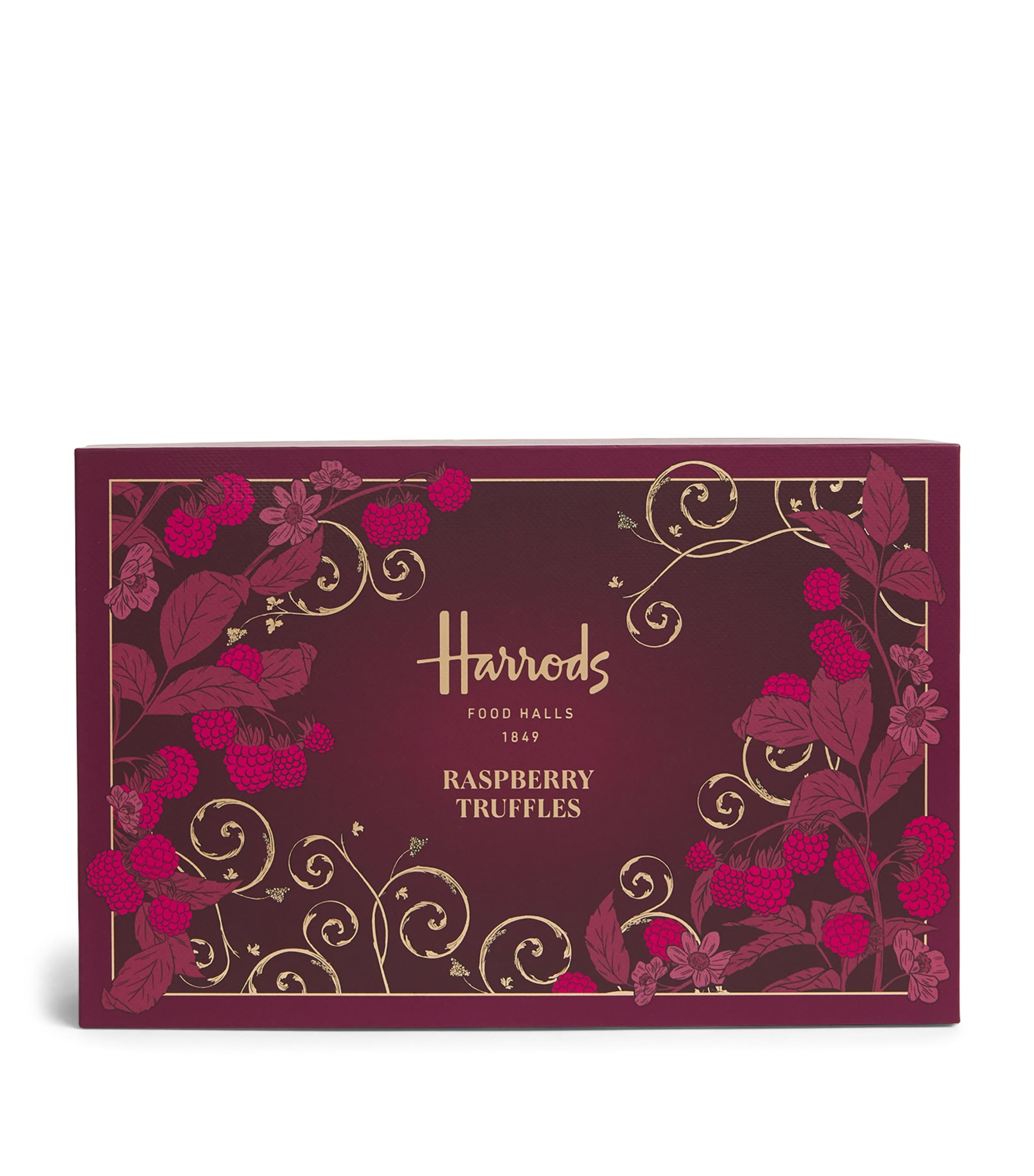 Harrods Raspberry Truffles (190g) | Designers | Harrods | Food | Chocolates | Chocolate Truffles | Free From | Vegetarian | Halal