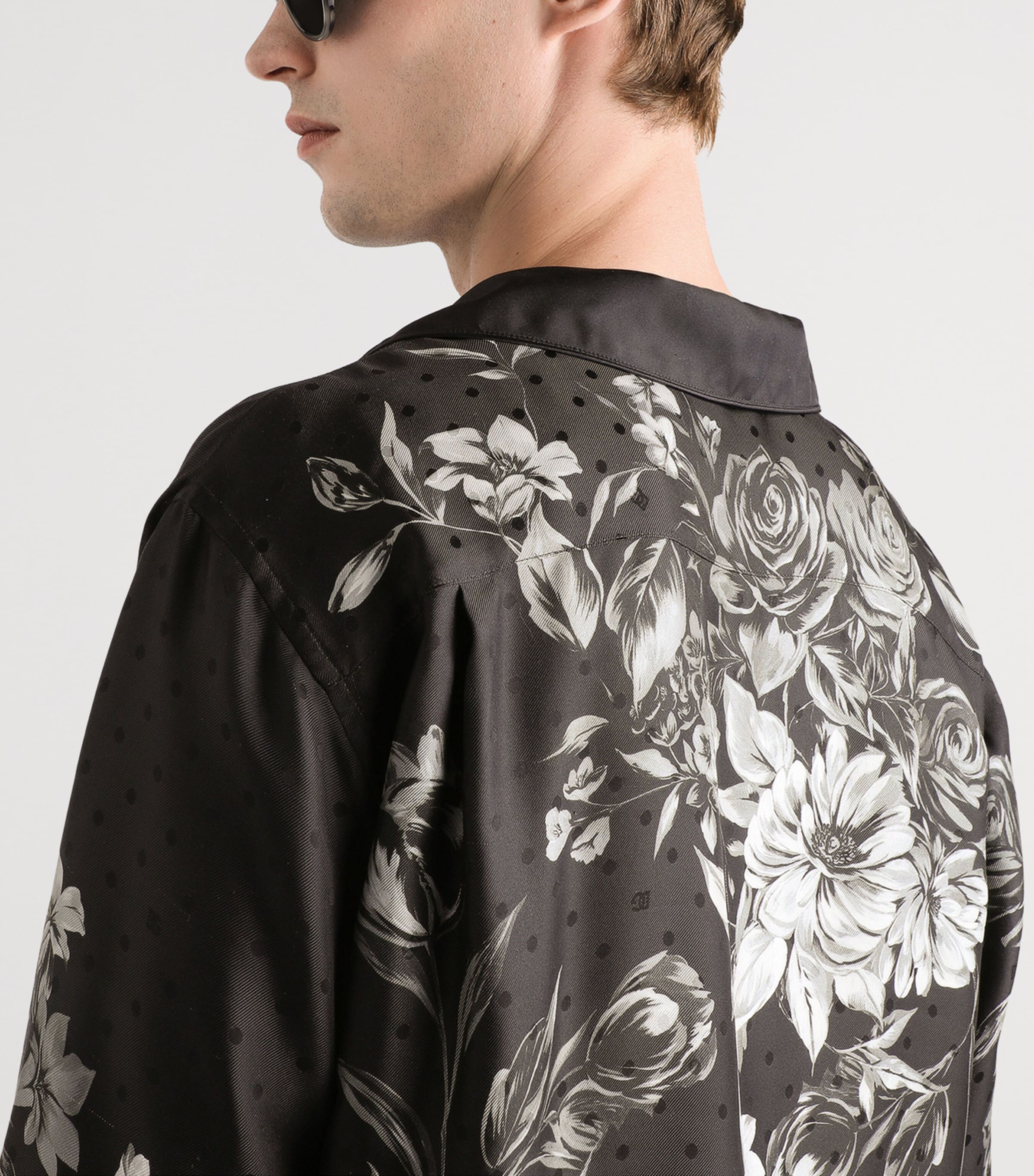 Silk Printed Shirt HN5ST-BOUQUET F Image 5