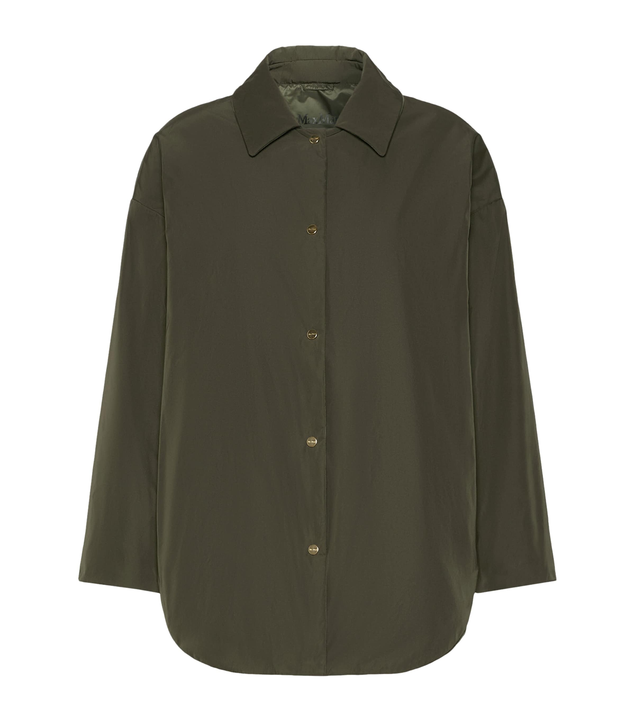 Max Mara Womens Reversible Padded Jacket Kaki Image 1