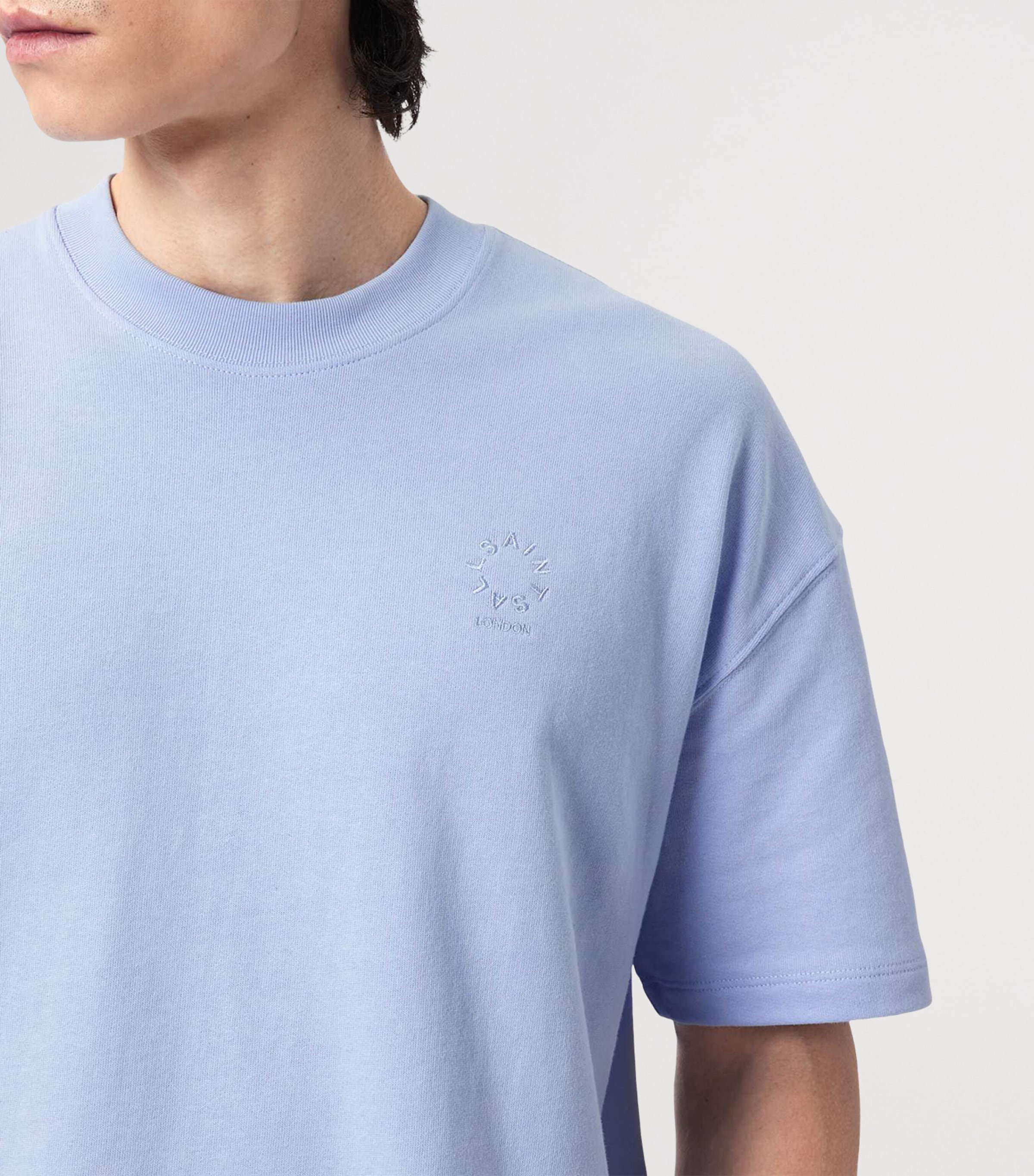 AllSaints Mens Organic Cotton Haven T-Shirt Villa Blue Image 6
