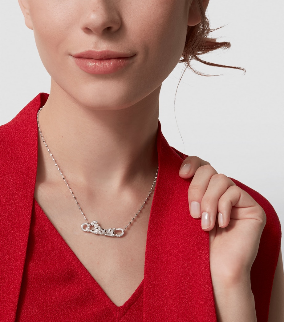 Cartier White Gold and Diamond Panthère de Cartier Necklace