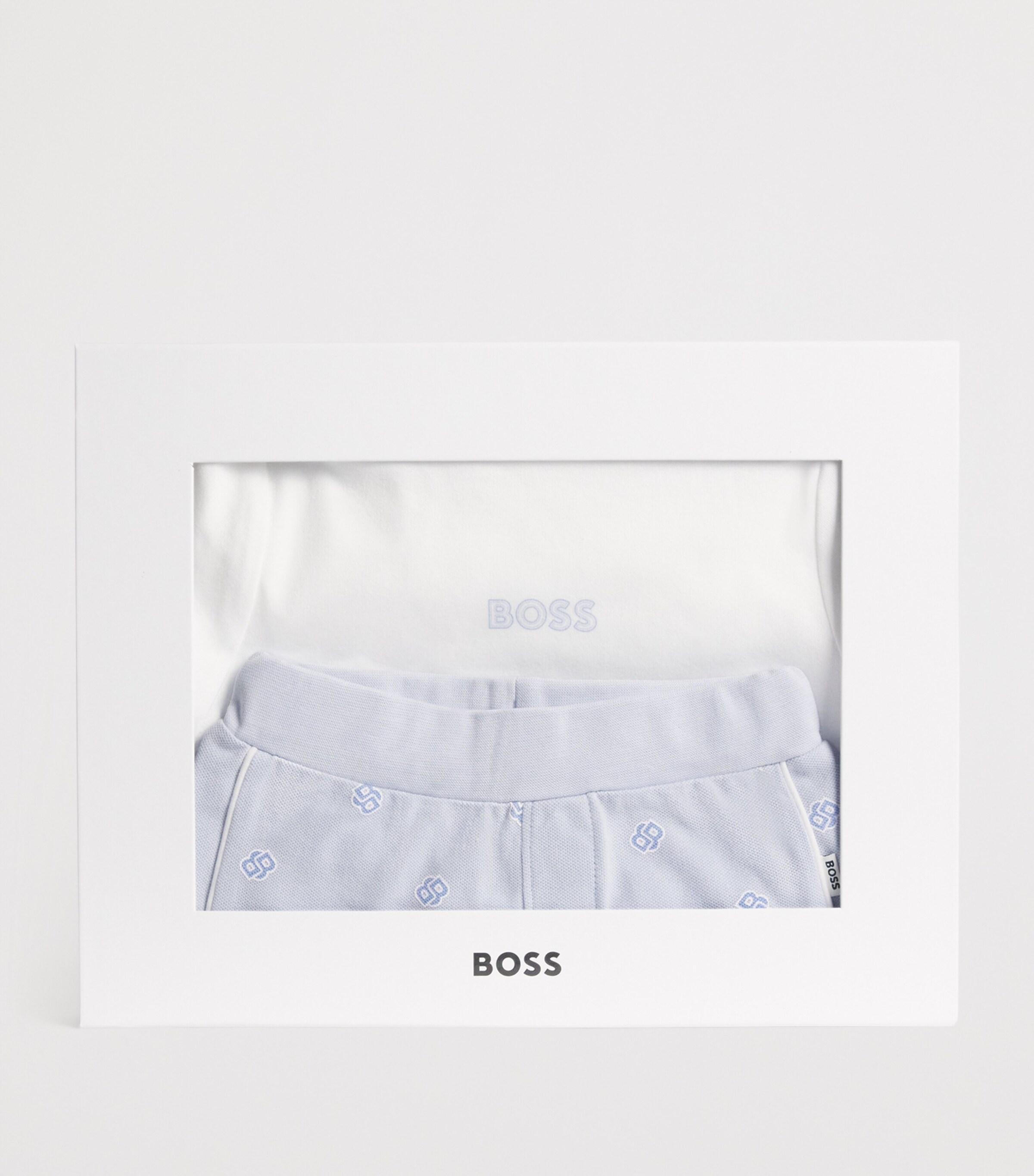 BOSS Kidswear Logo T-Shirt and Shorts Set (1-18 Months) White Image 4