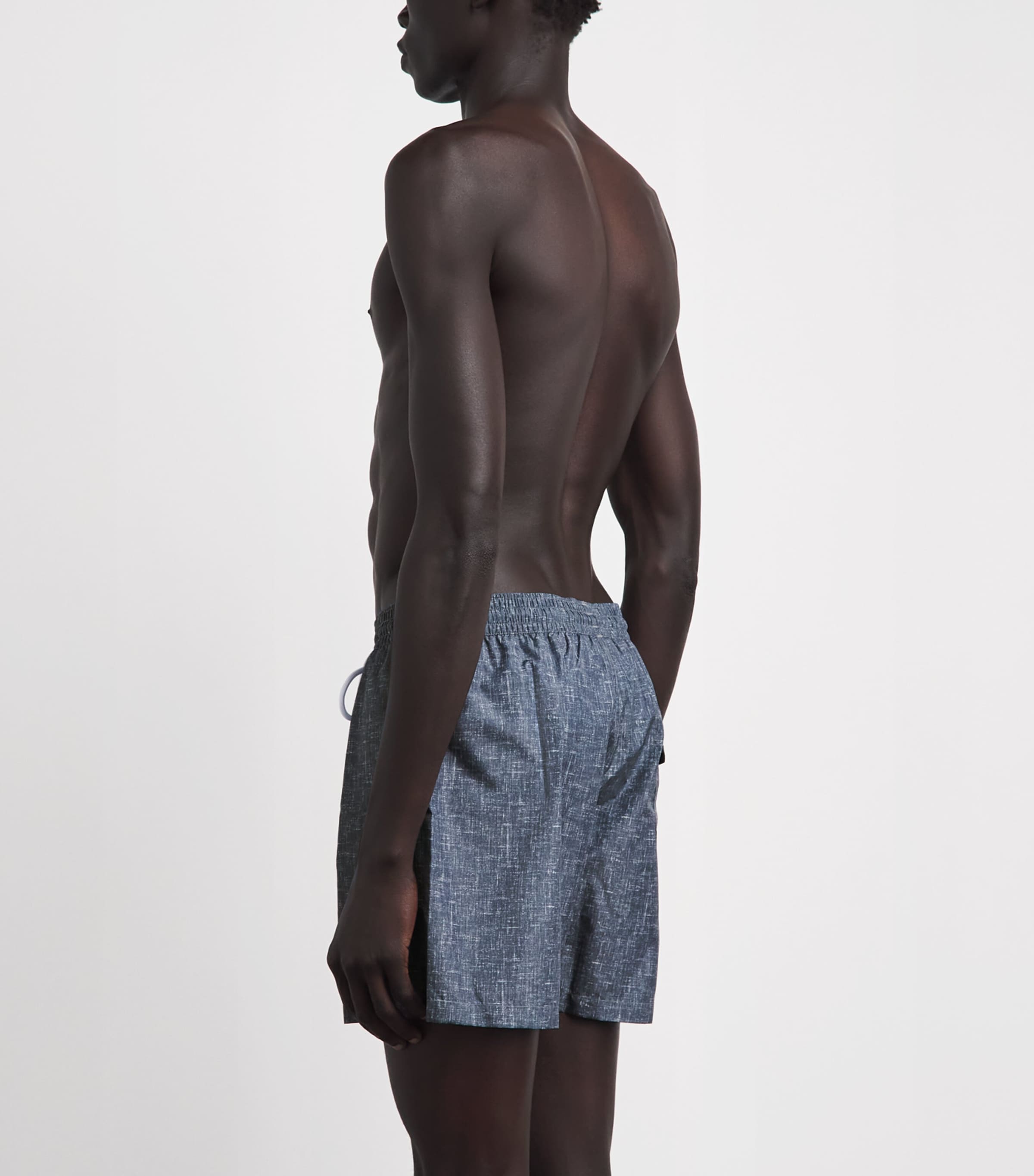 Isaia Mens Printed Swim Shorts Image 5