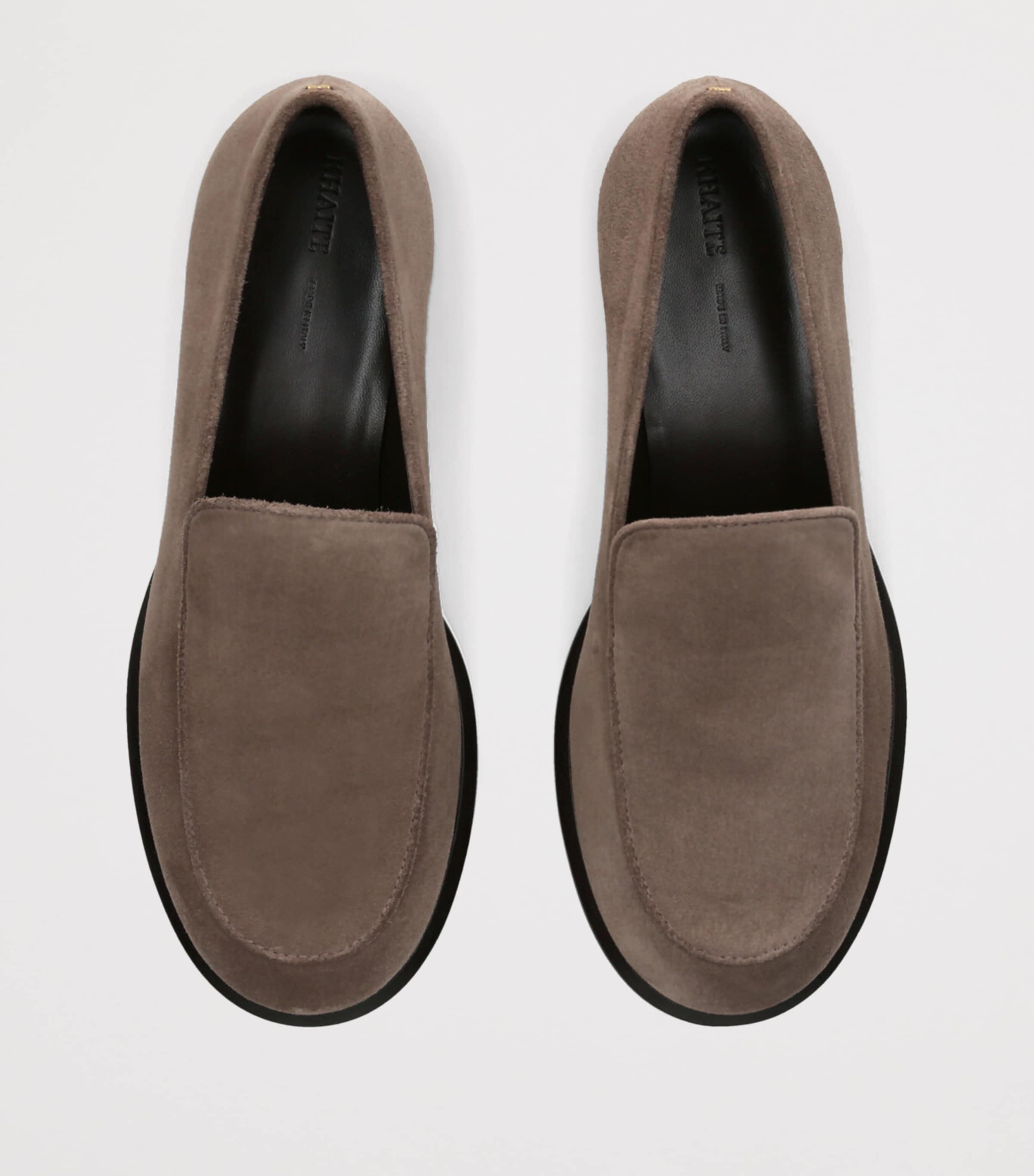 Khaite Womens Suede Miles Loafers 35 Grey Image 4