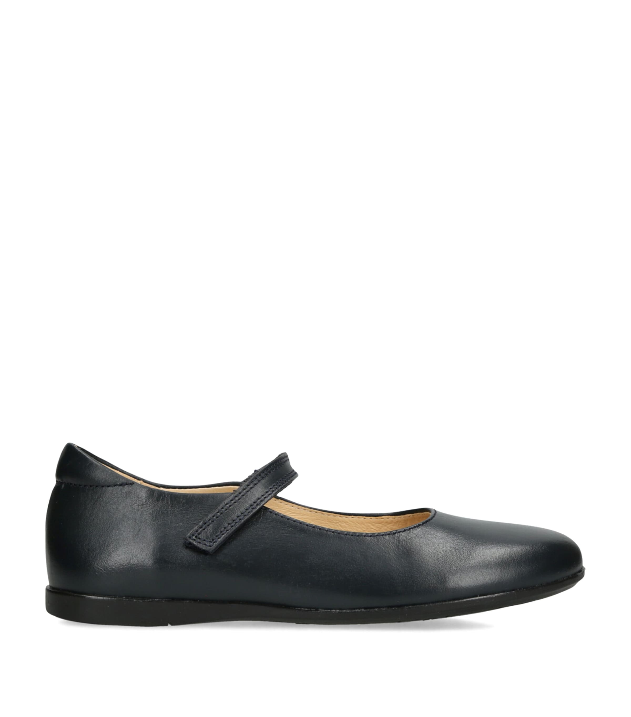 papouelli Leather Maddie Mary Janes Navy Image 1