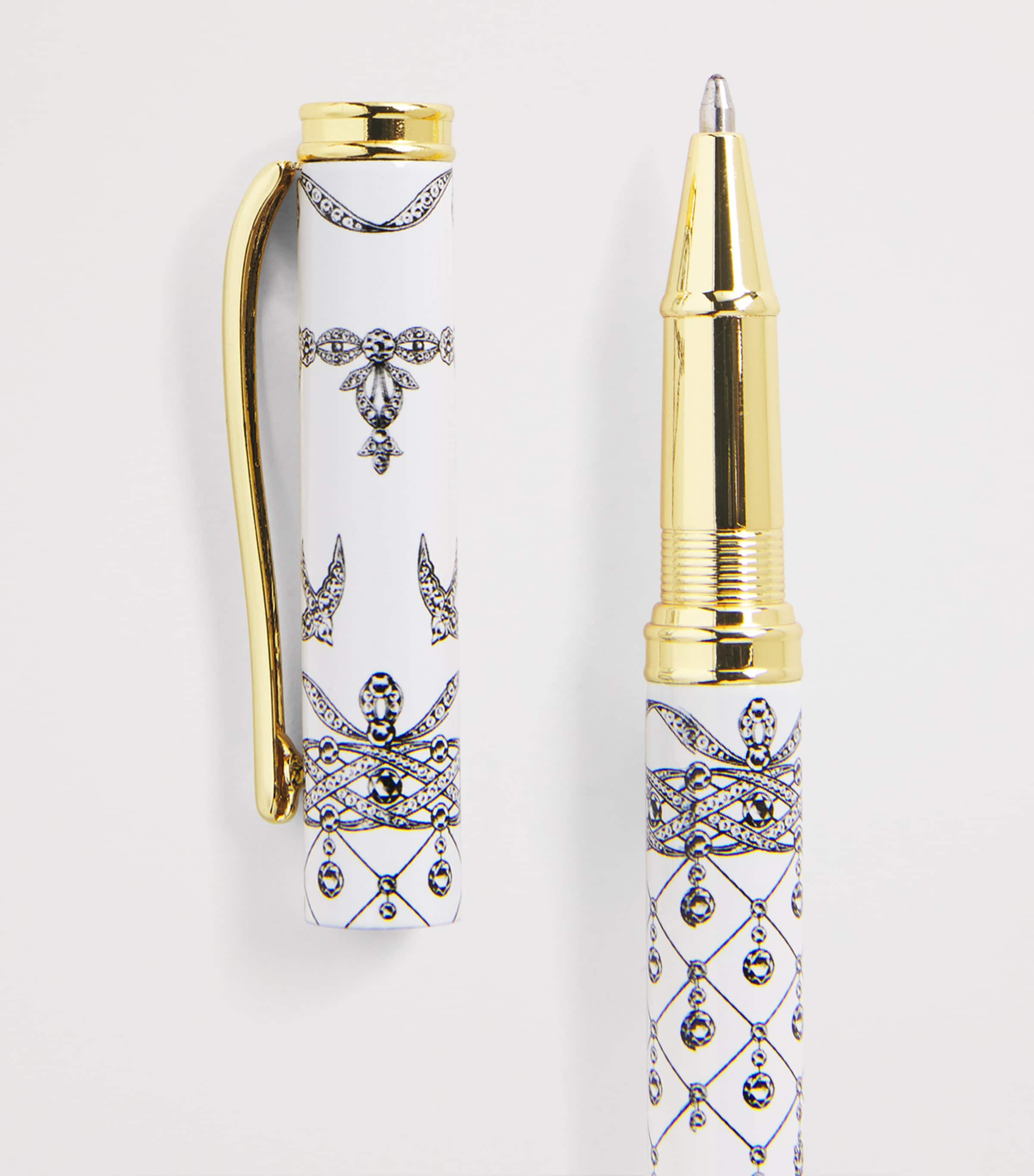 Harrods Printed Pen White Image 3