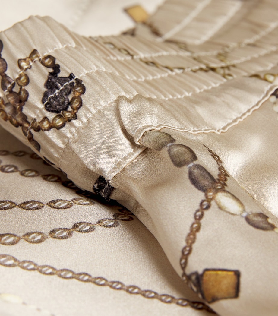 Silk Printed Trousers 9474 PUMICE Image 5